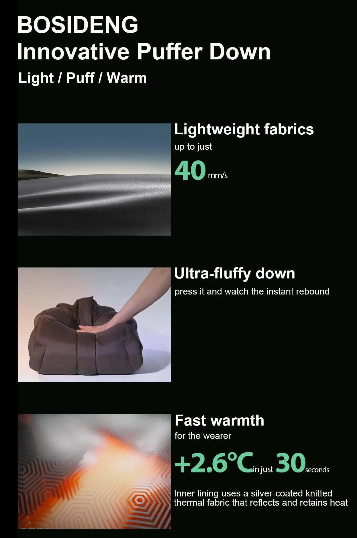 Adjustable Puffer With Detachable Hood