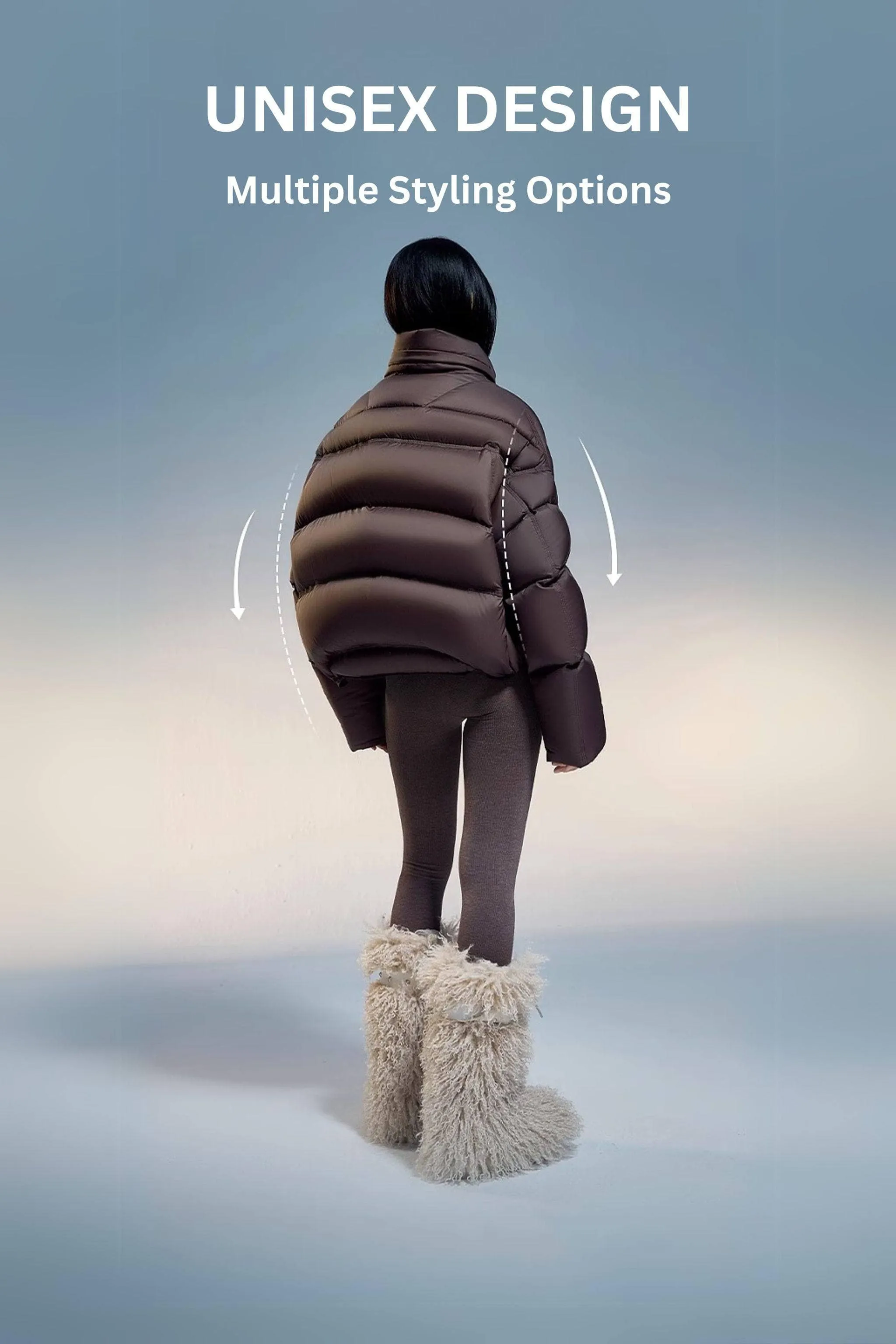 Adjustable Puffer With Detachable Hood