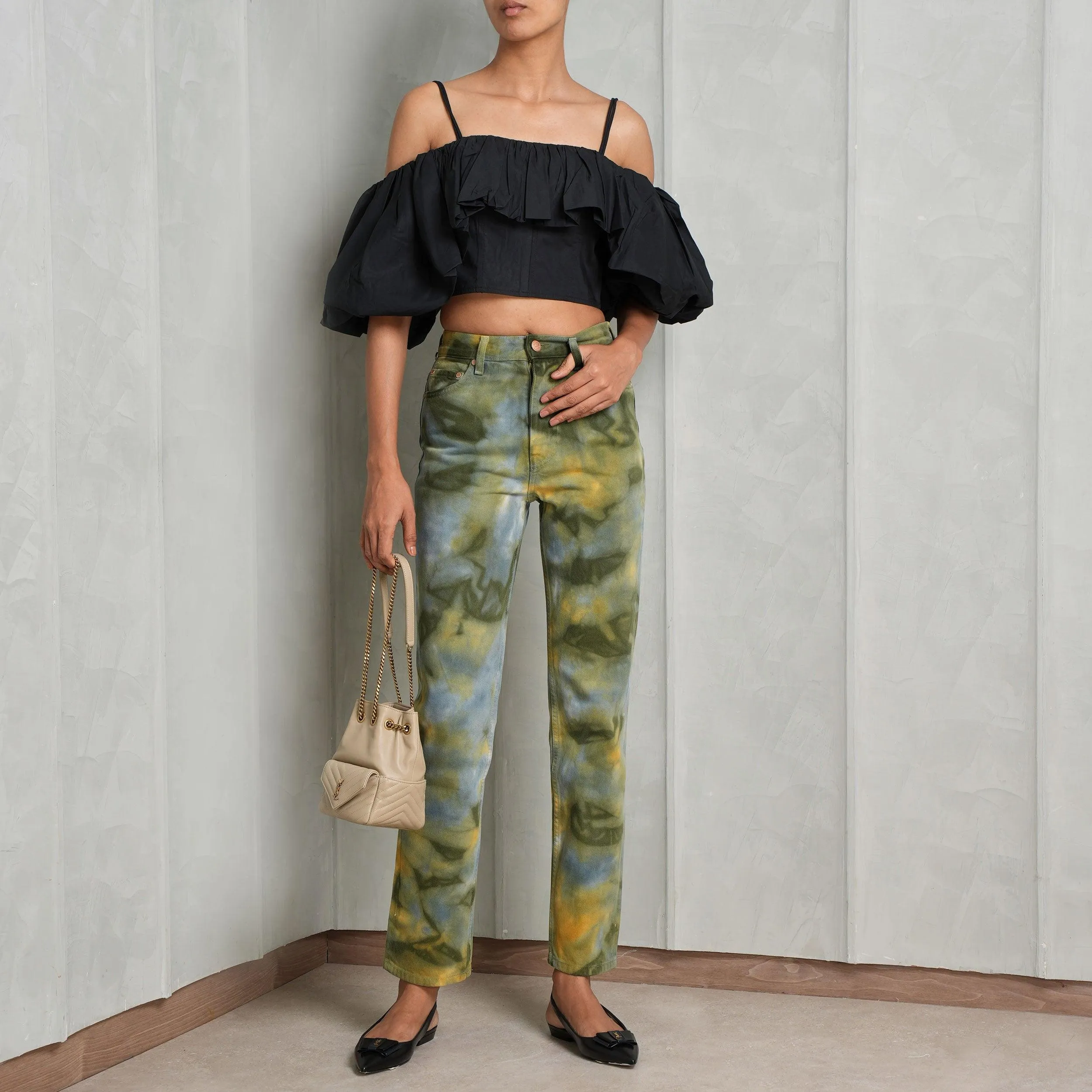 Agnes Malachite-Wash Jeans