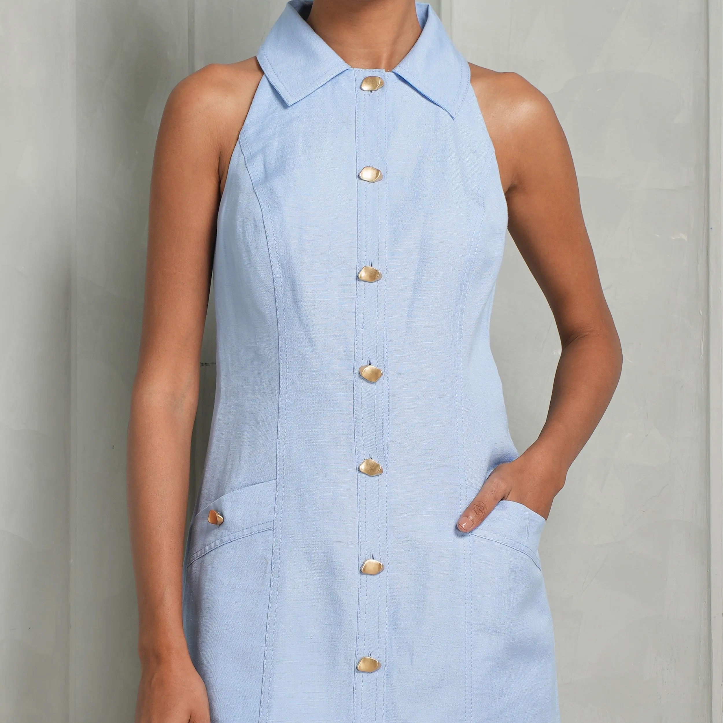 Angela Halter Mini Dress