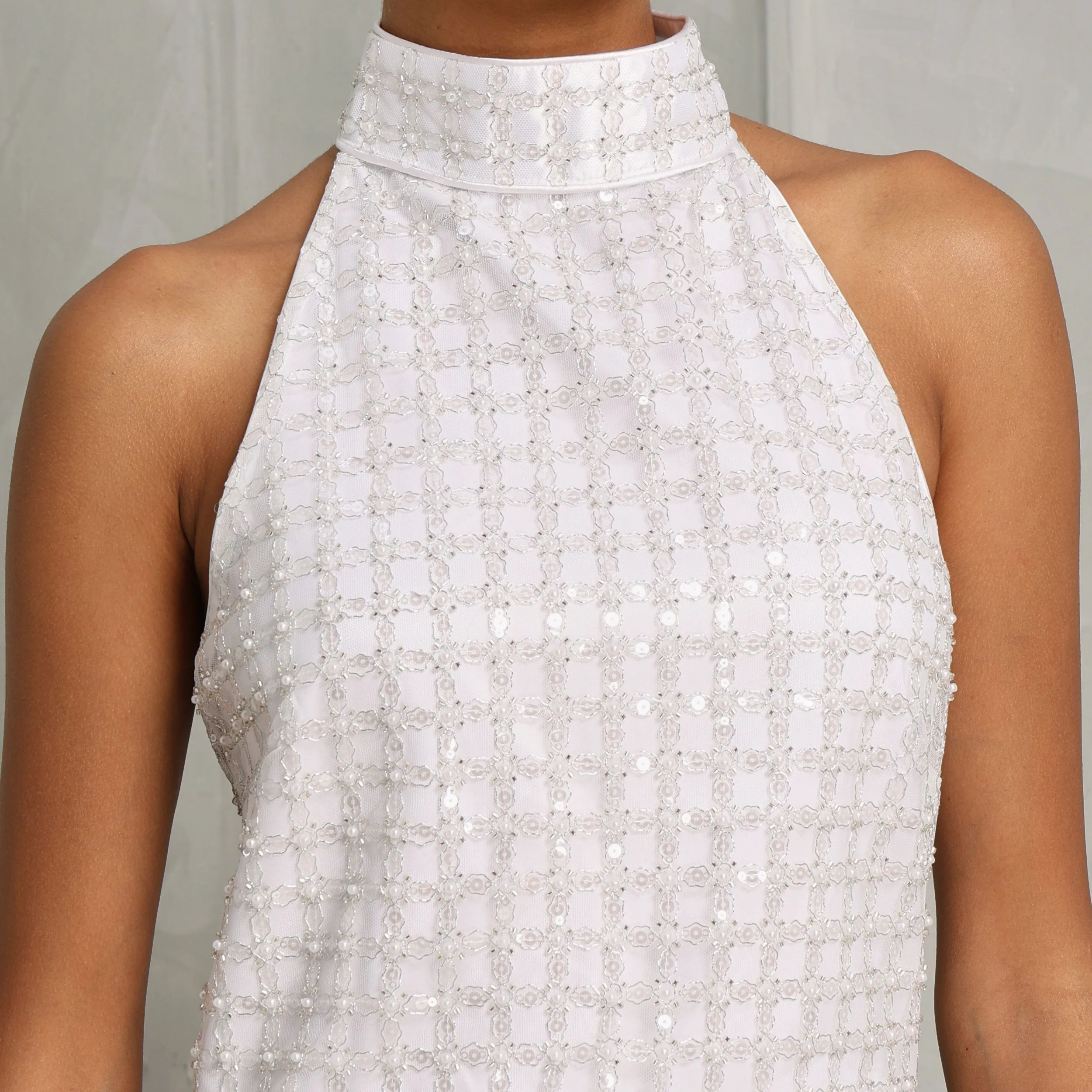 Beaded Halterneck Dress