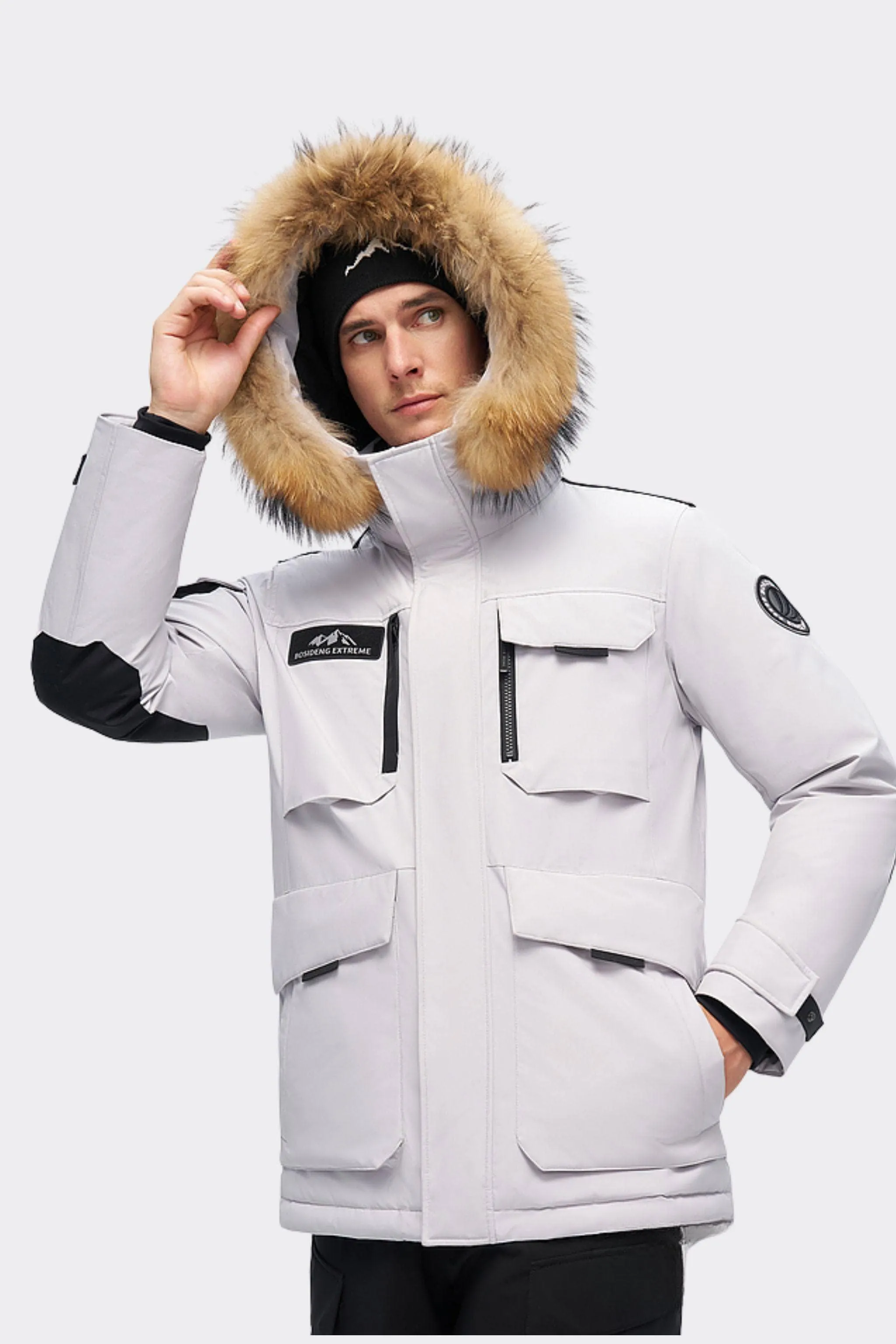 Classic Extreme Goose Down Fur Hood Parka 2317