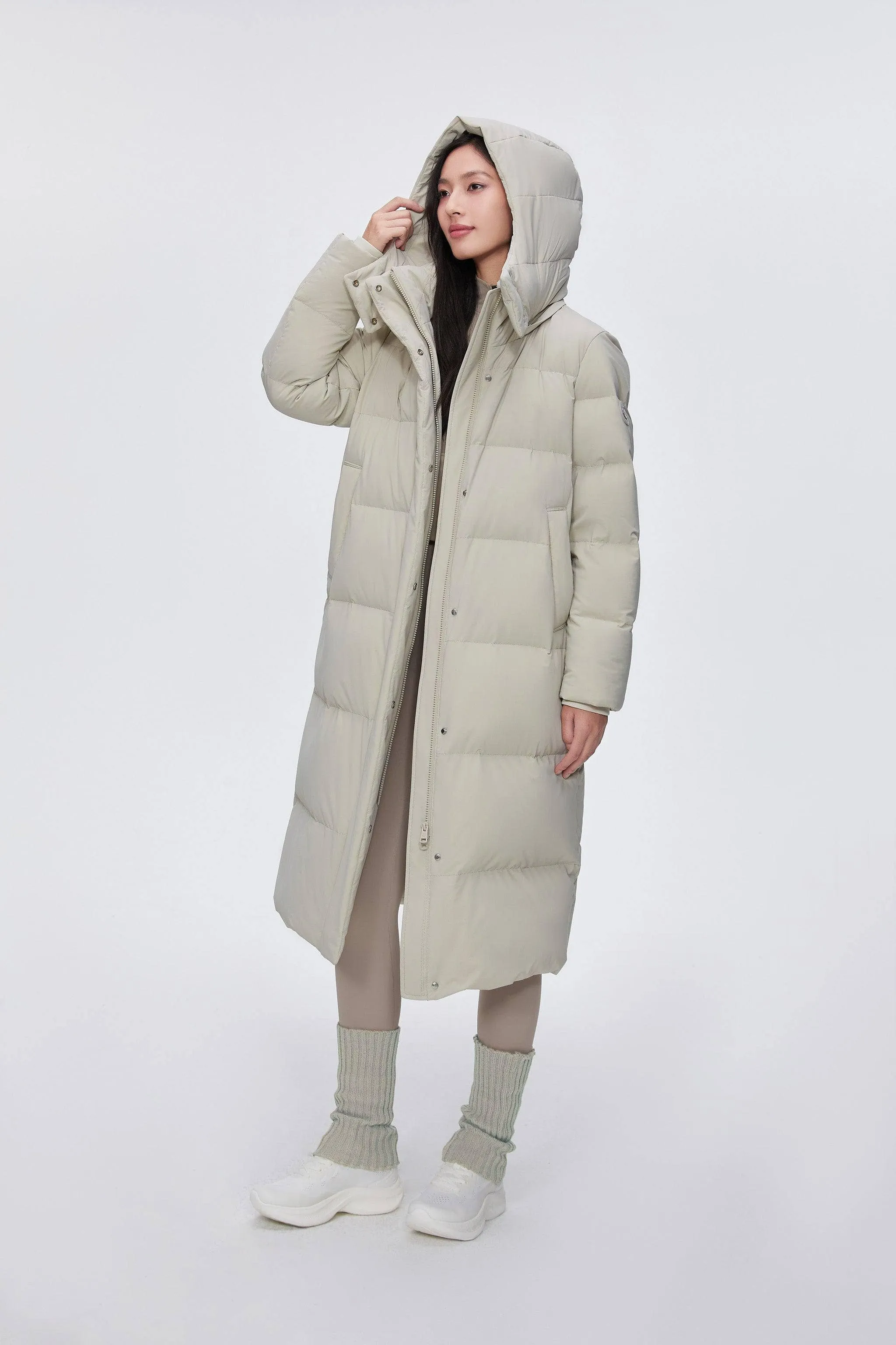 Comfy Women's Down Coat With Detachable Hood
