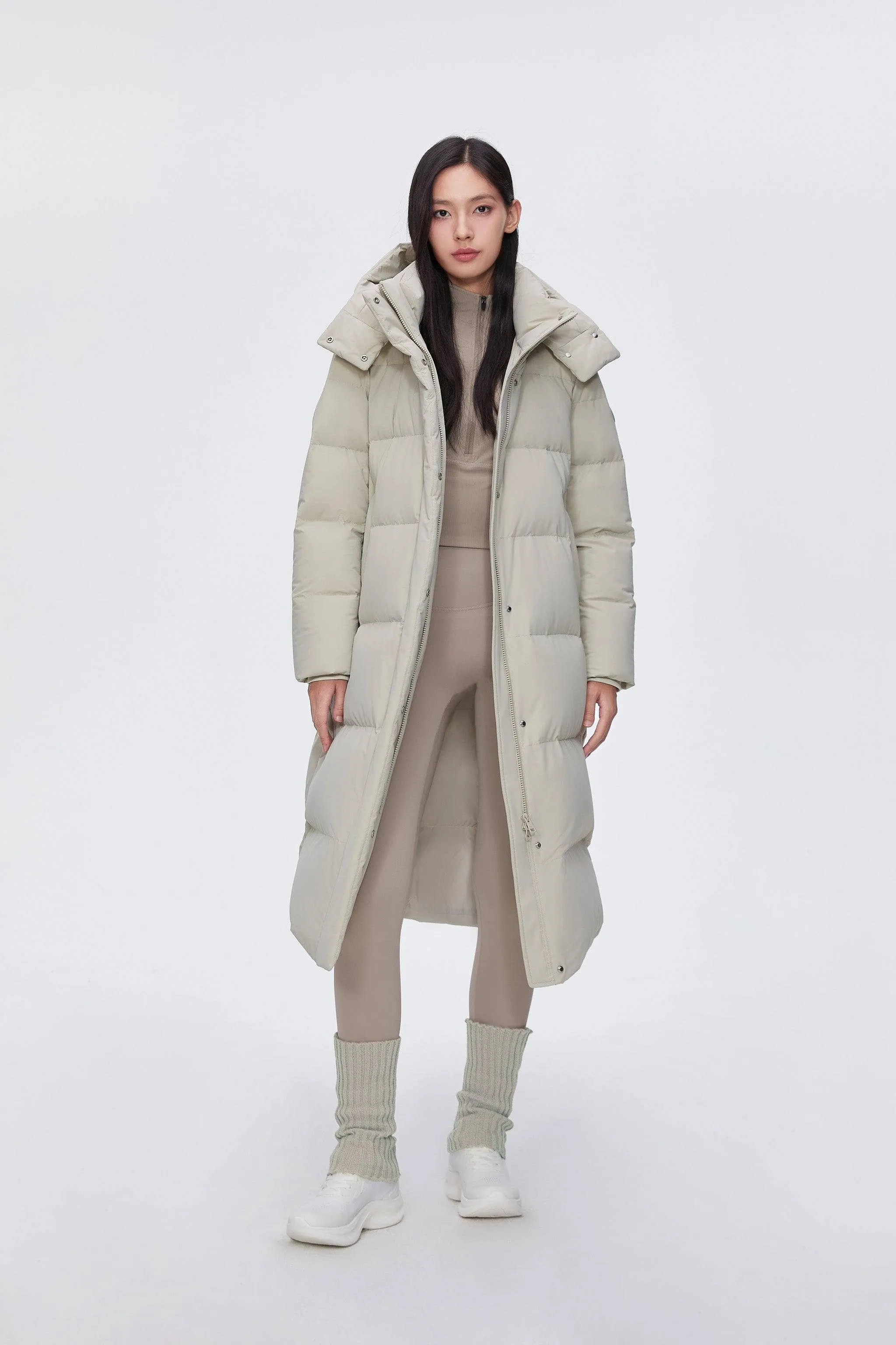 Comfy Women's Down Coat With Detachable Hood