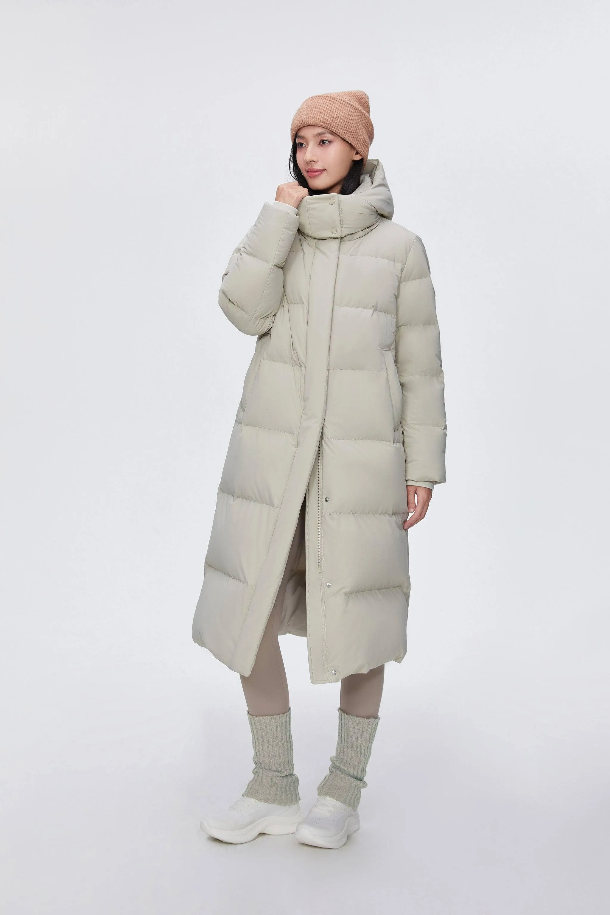 Comfy Women's Down Coat With Detachable Hood