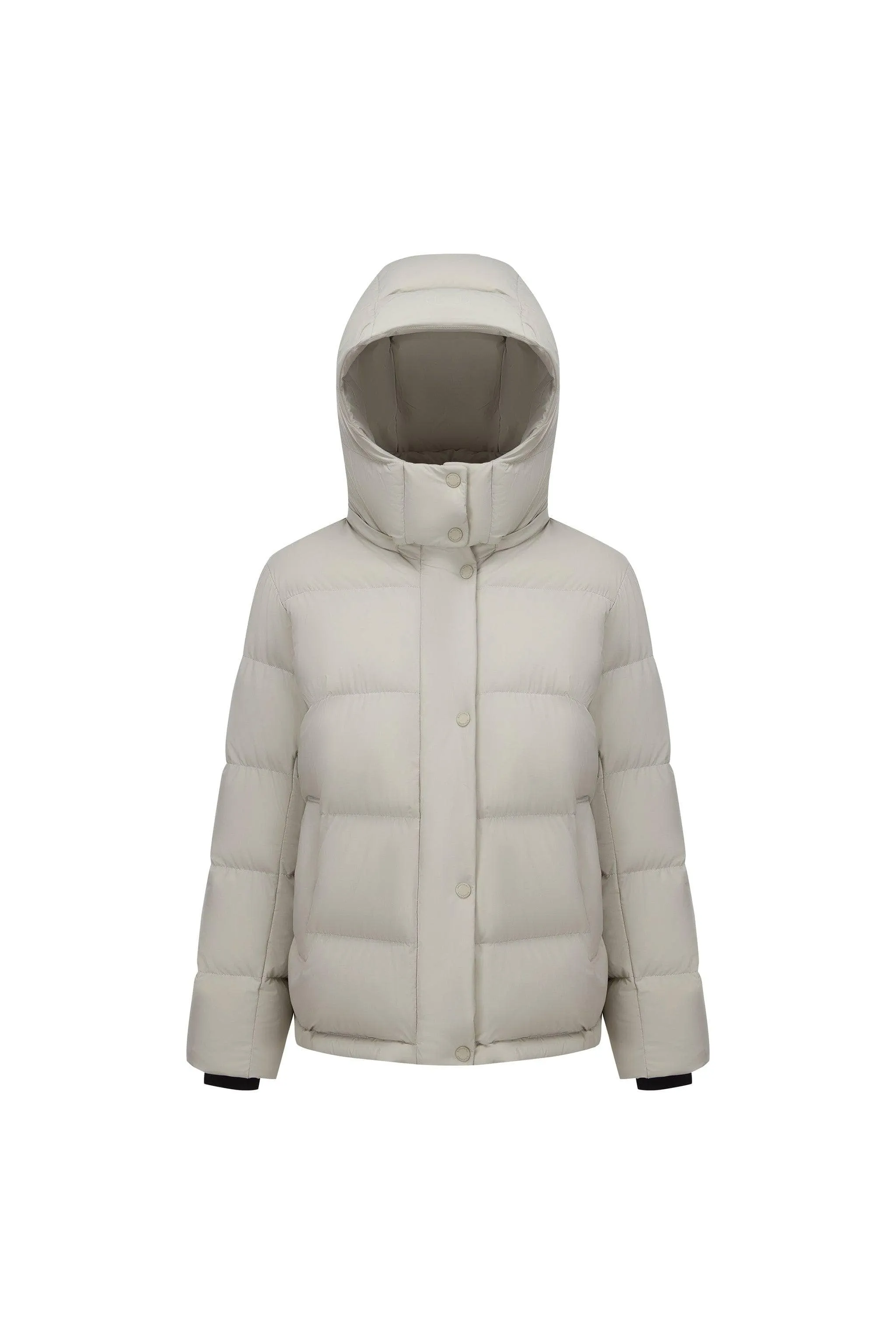 Comfy Women's Down Jacket With Detachable Hood