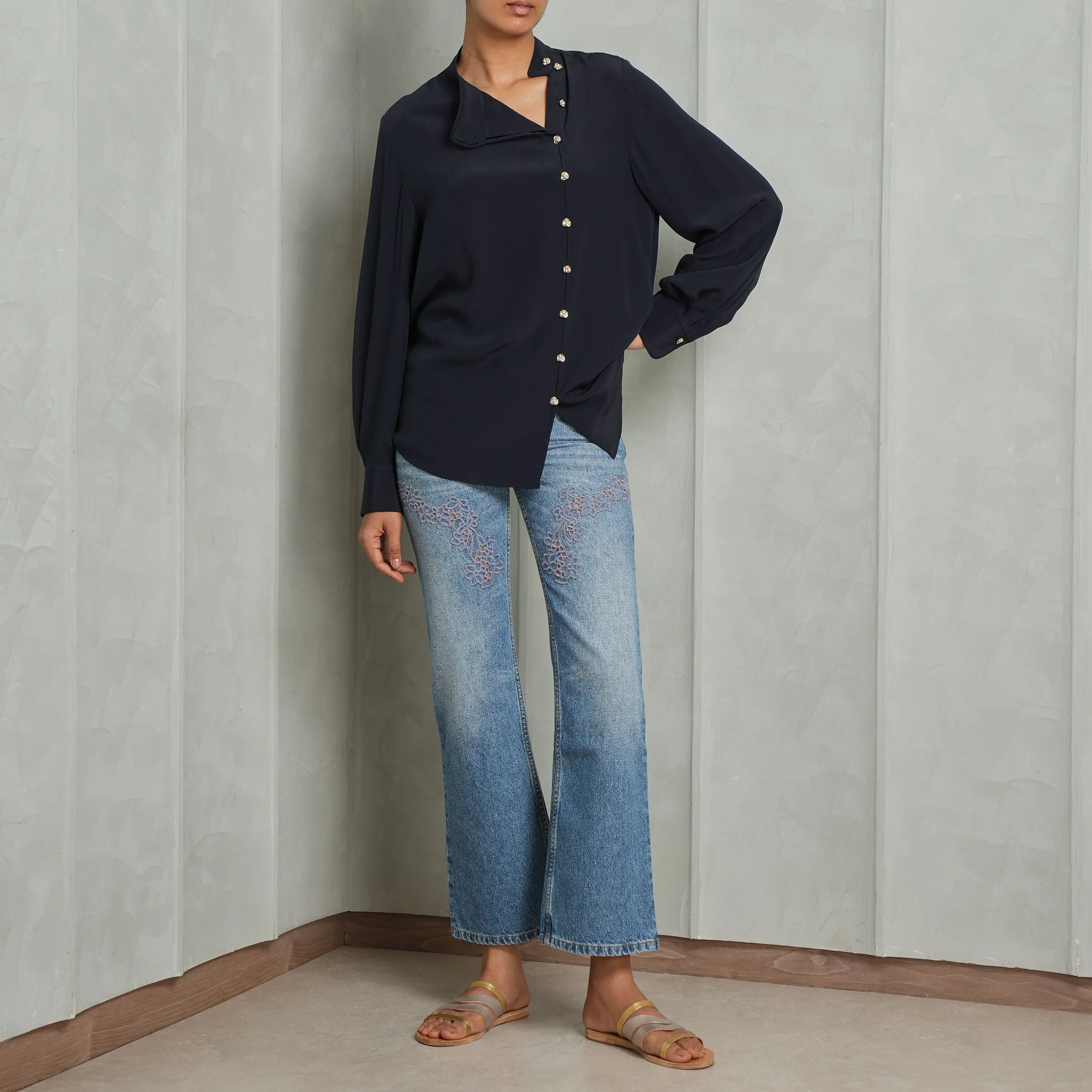 Cropped Bootcut Denims