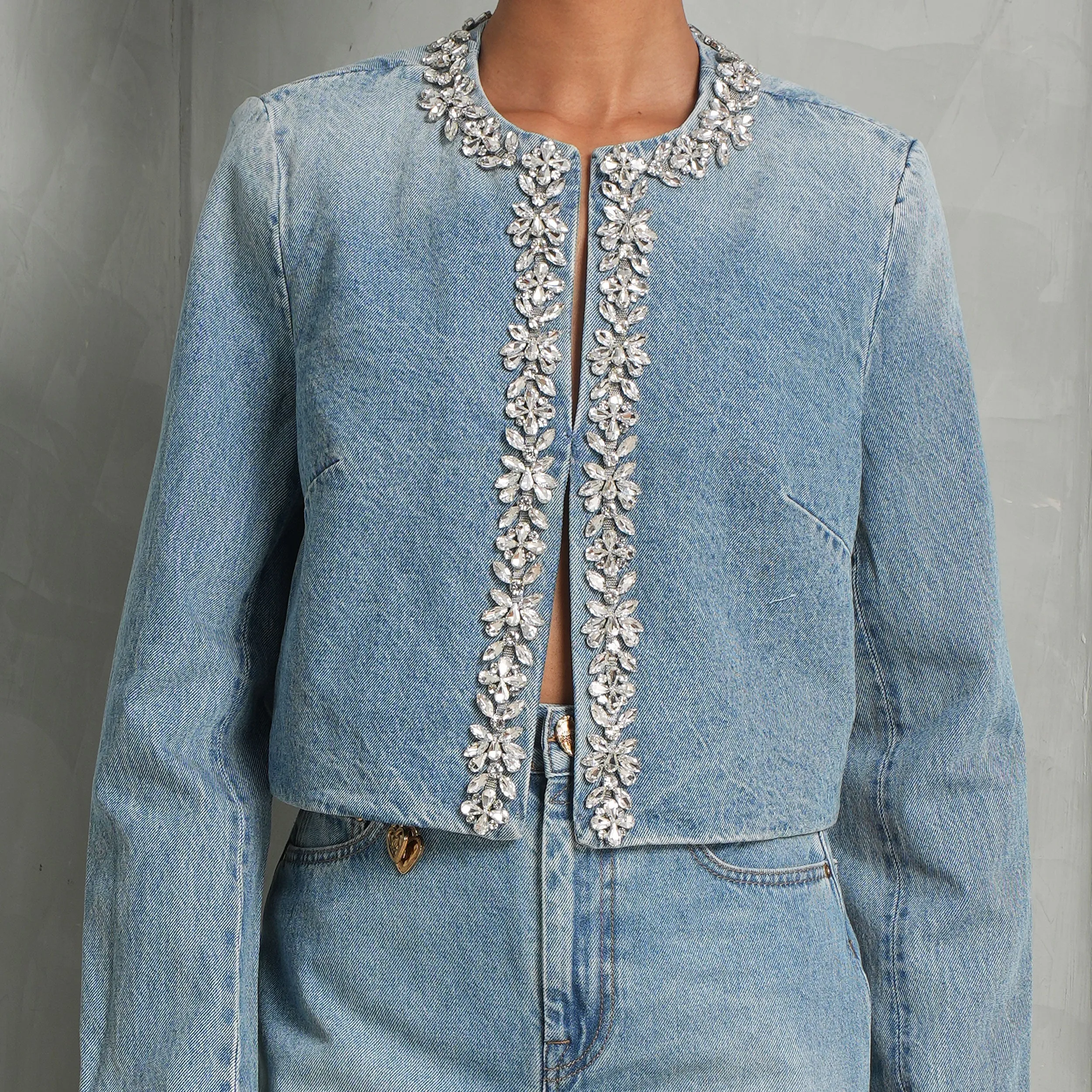 Crush Embellished Denim Jacket