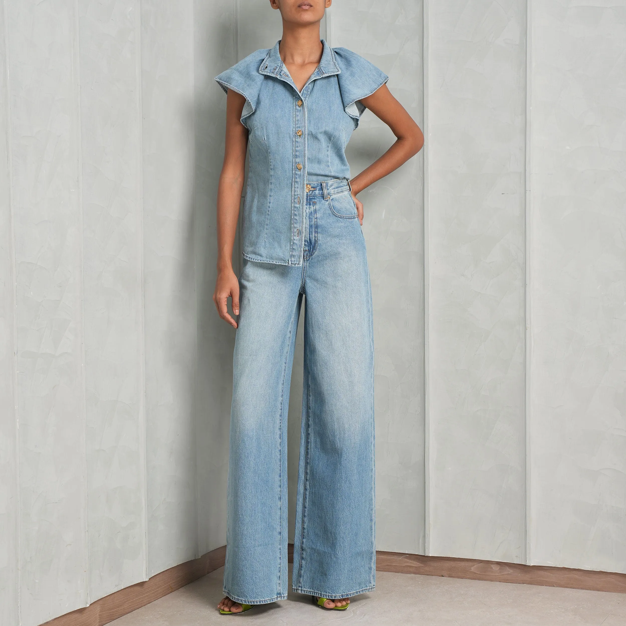 Crush Flutter Sleeve Shirt