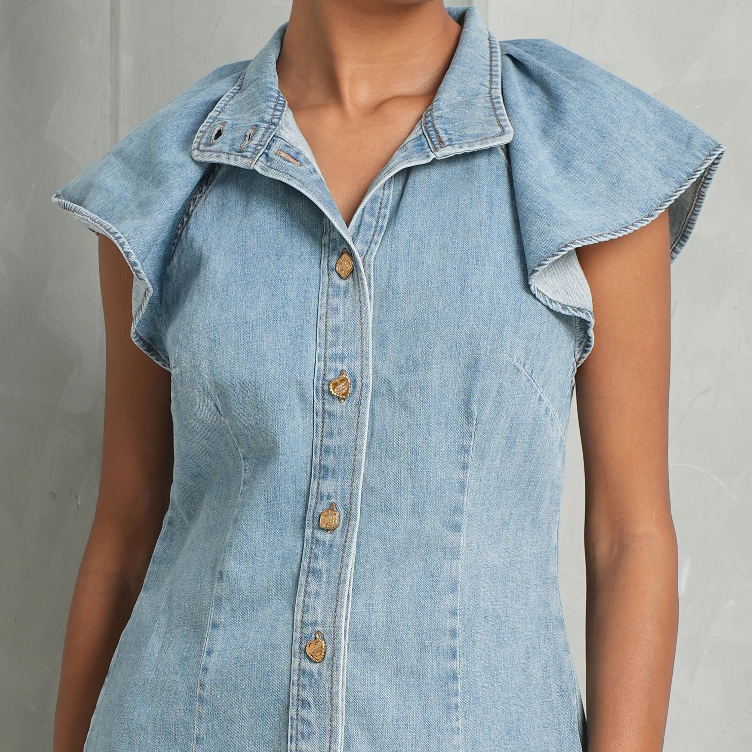 Crush Flutter Sleeve Shirt