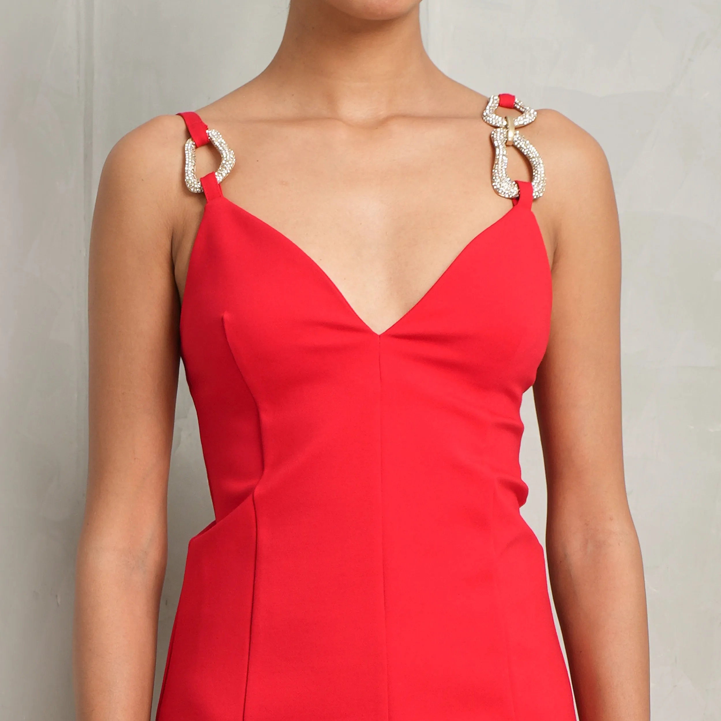 Crystal Link Mini Dress
