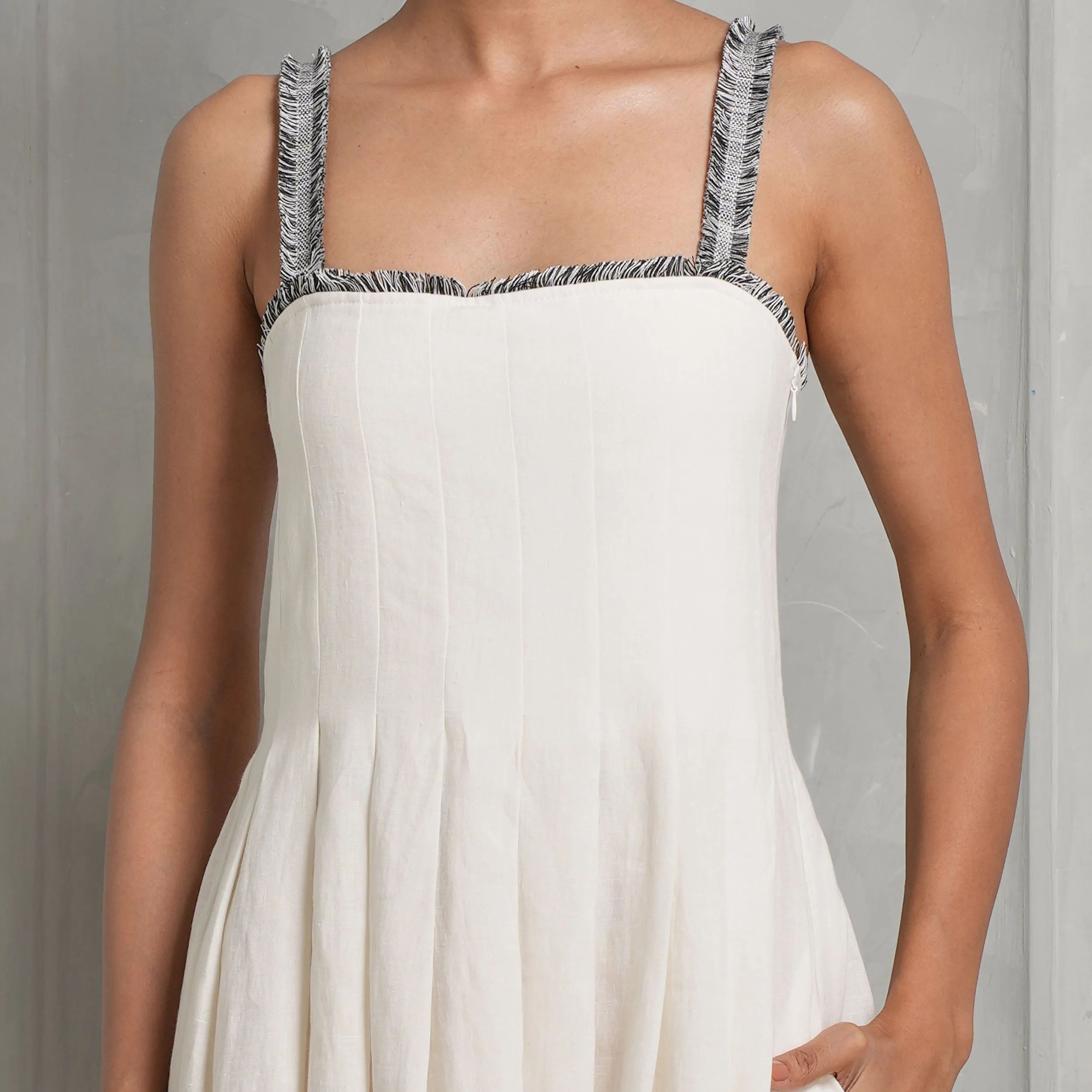 Ecru Lucia Midi Dress