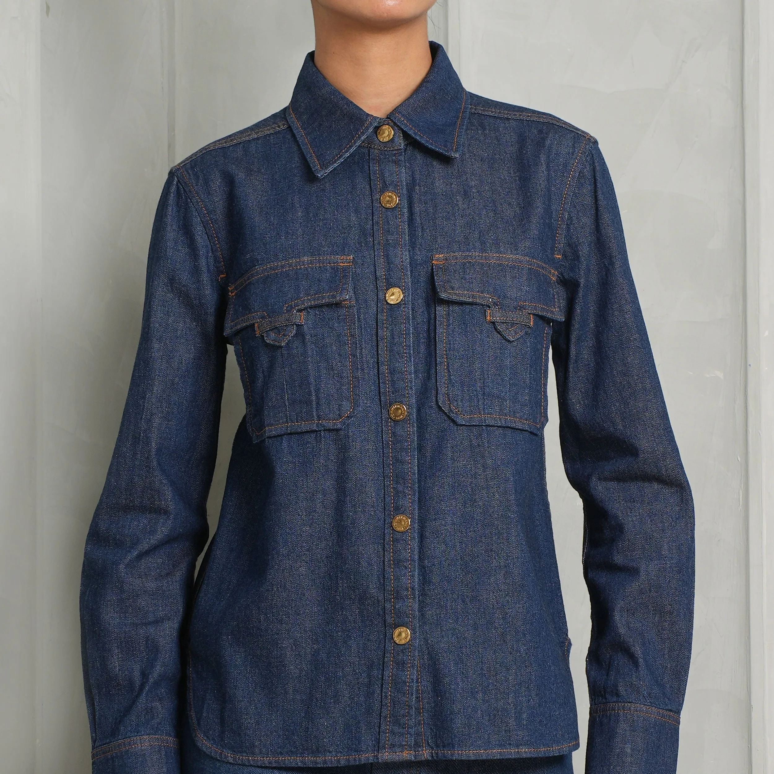Fitted Denim Shirt
