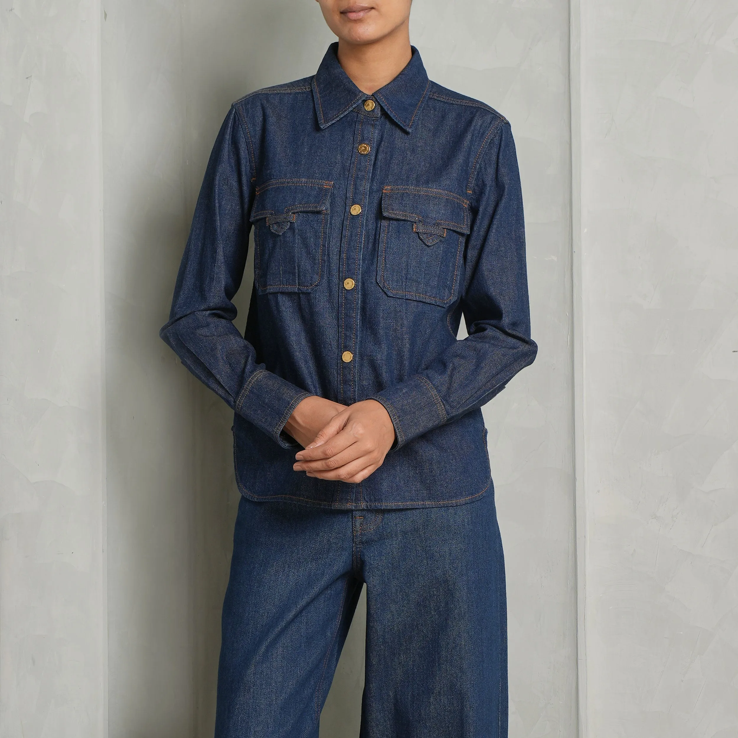 Fitted Denim Shirt