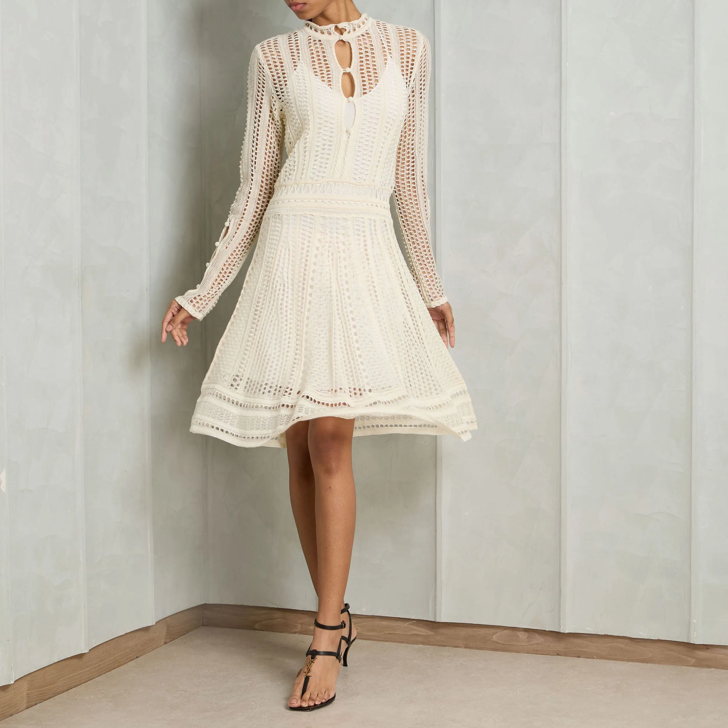 Flared Knit Dress