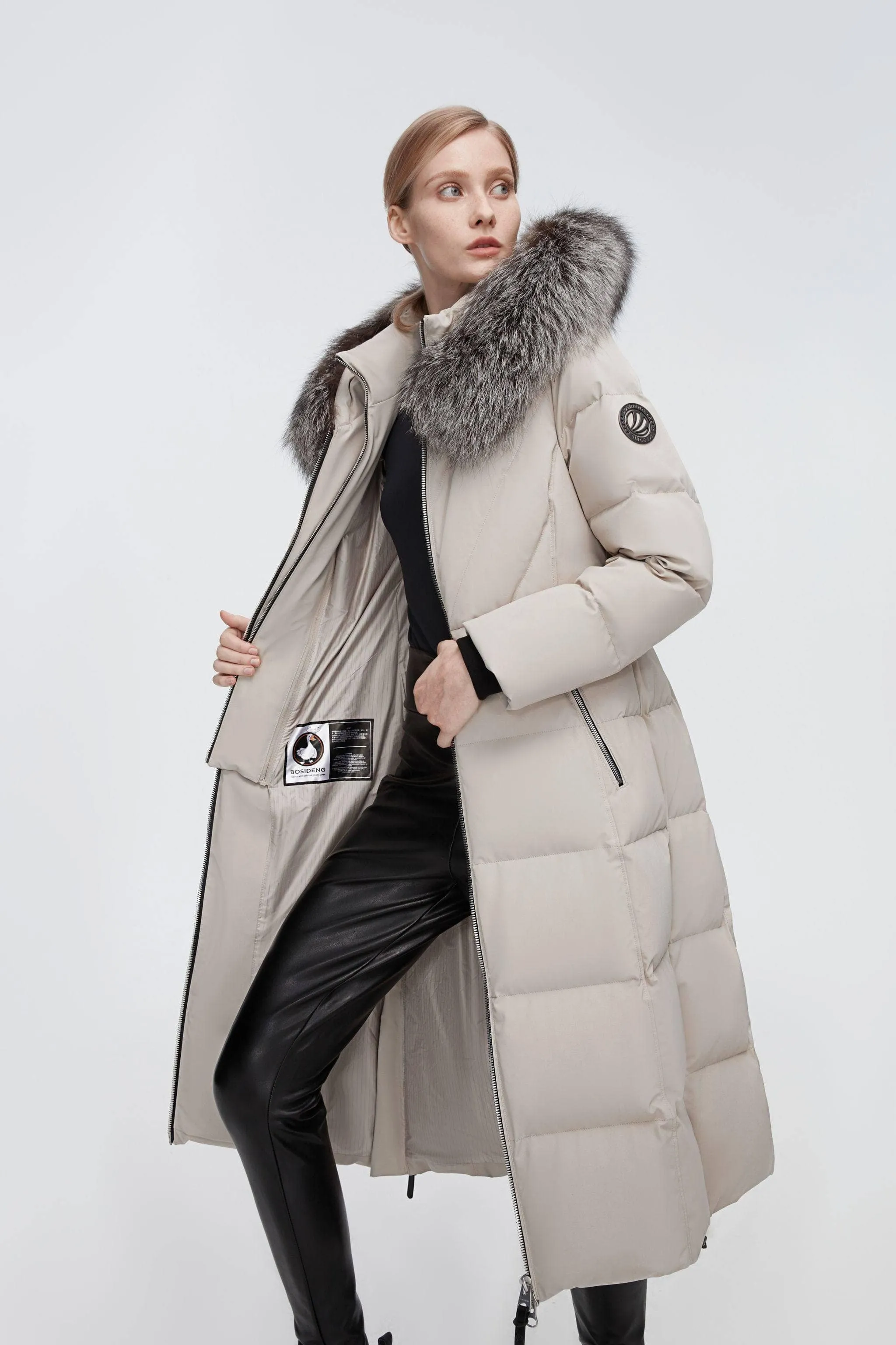 Full Length Hooded Goose Down Jacket