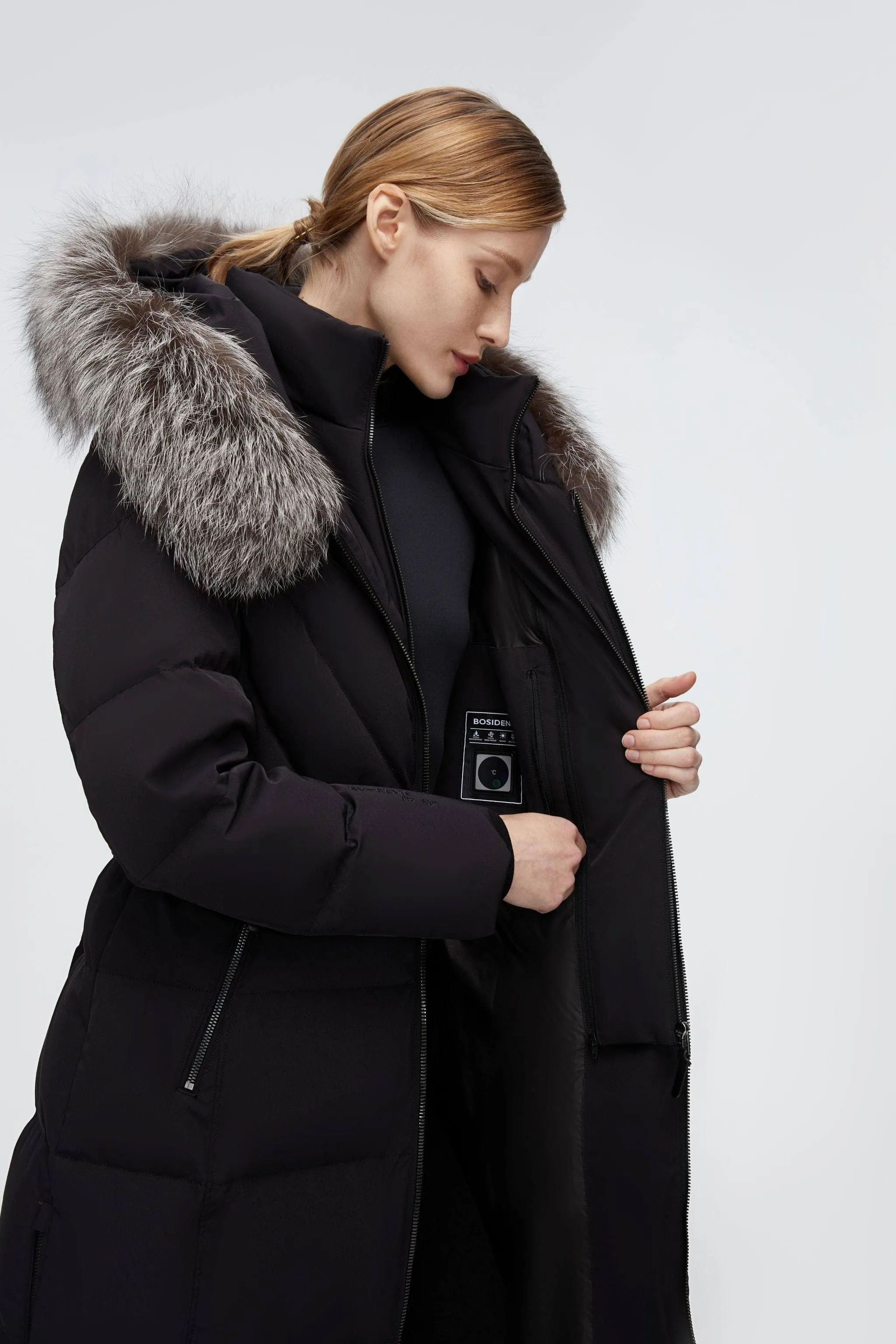 Full Length Hooded Goose Down Jacket