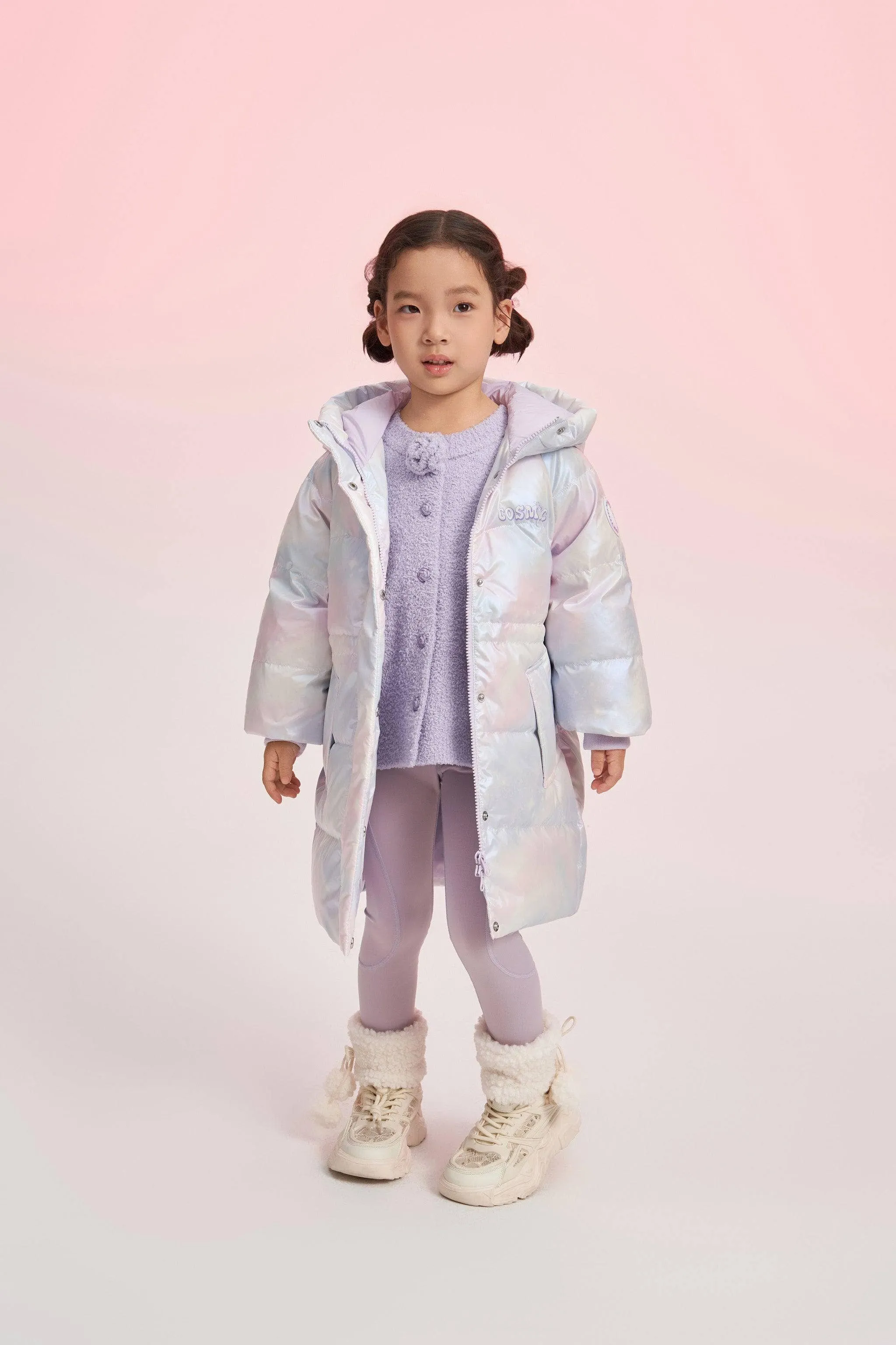 Girls Floppy Bunny Down Coat
