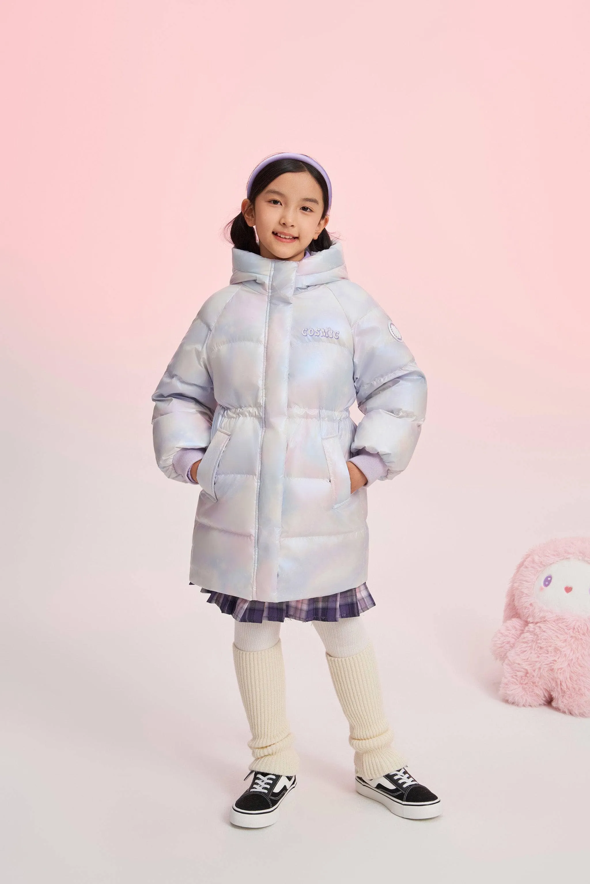 Girls Floppy Bunny Down Coat