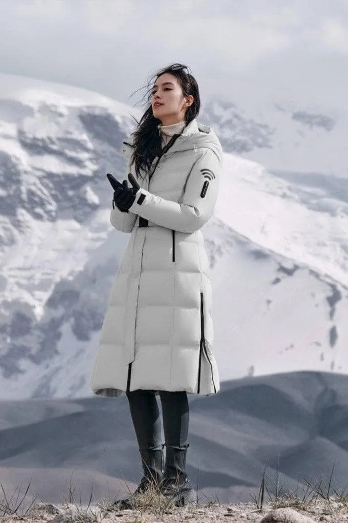 GORE-TEX?  Full Length Corset Goose Down Jacket
