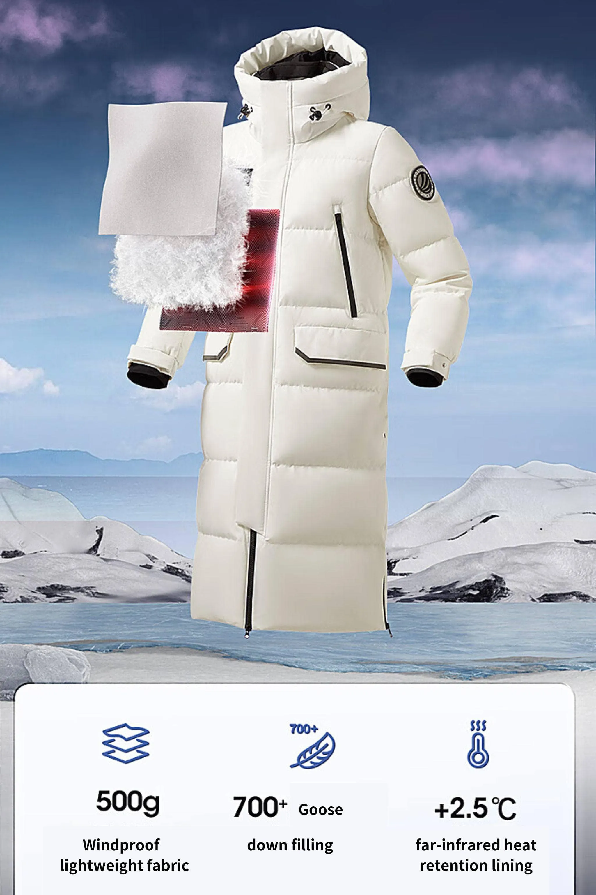 Light Extreme Neutral Goose Down?Parka?2320