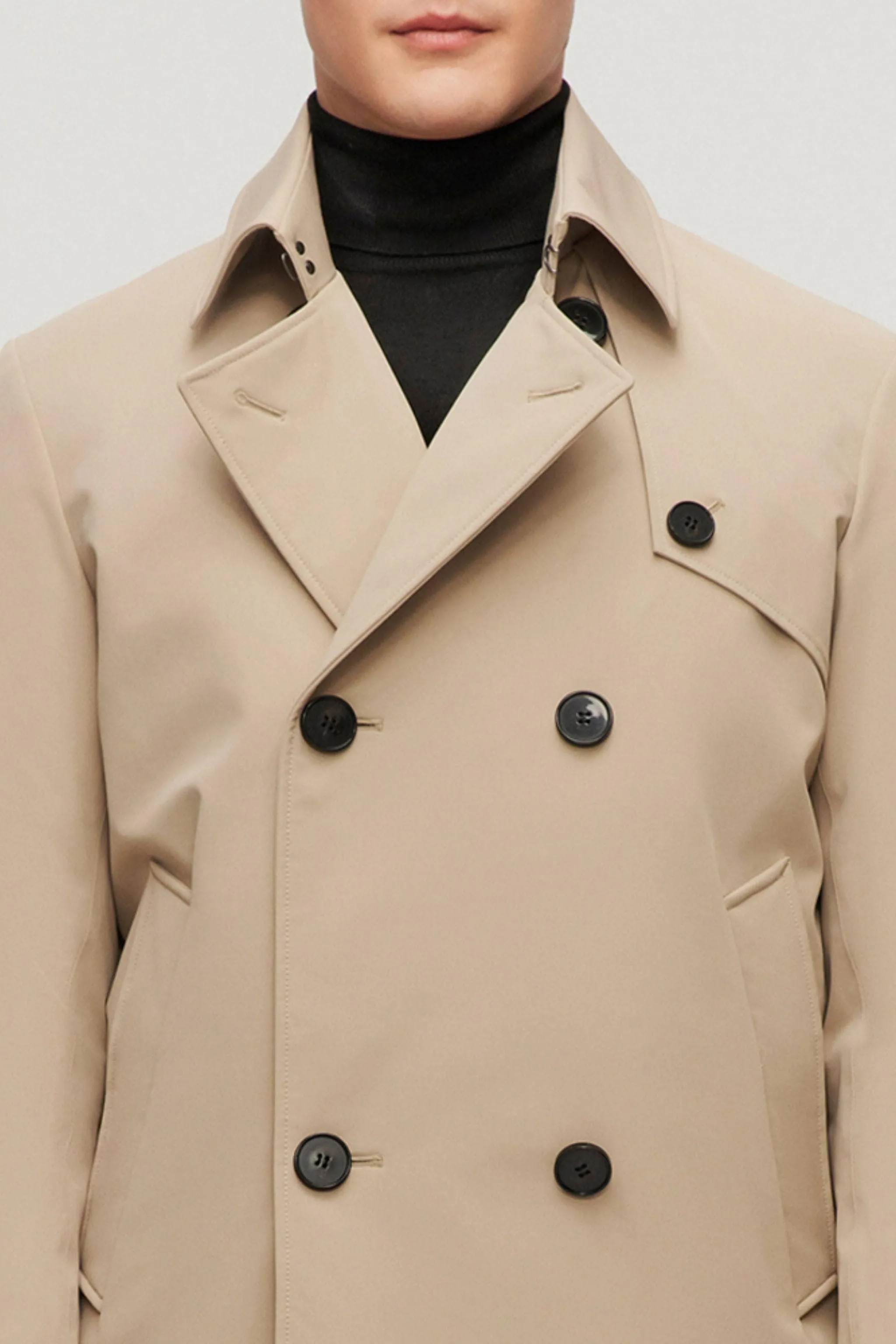 Men??s Double Breasted Trench