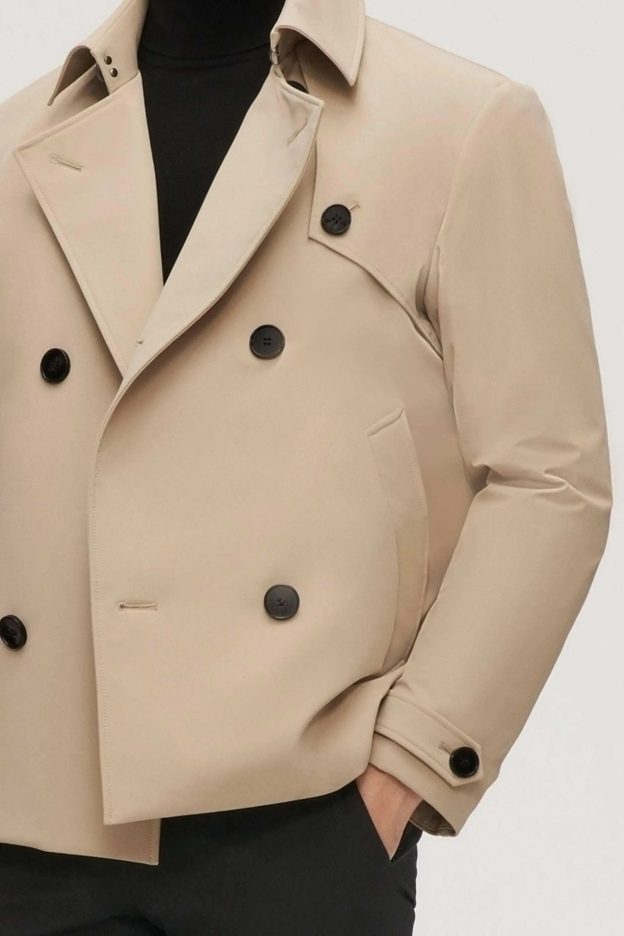 Men??s Double Breasted Trench