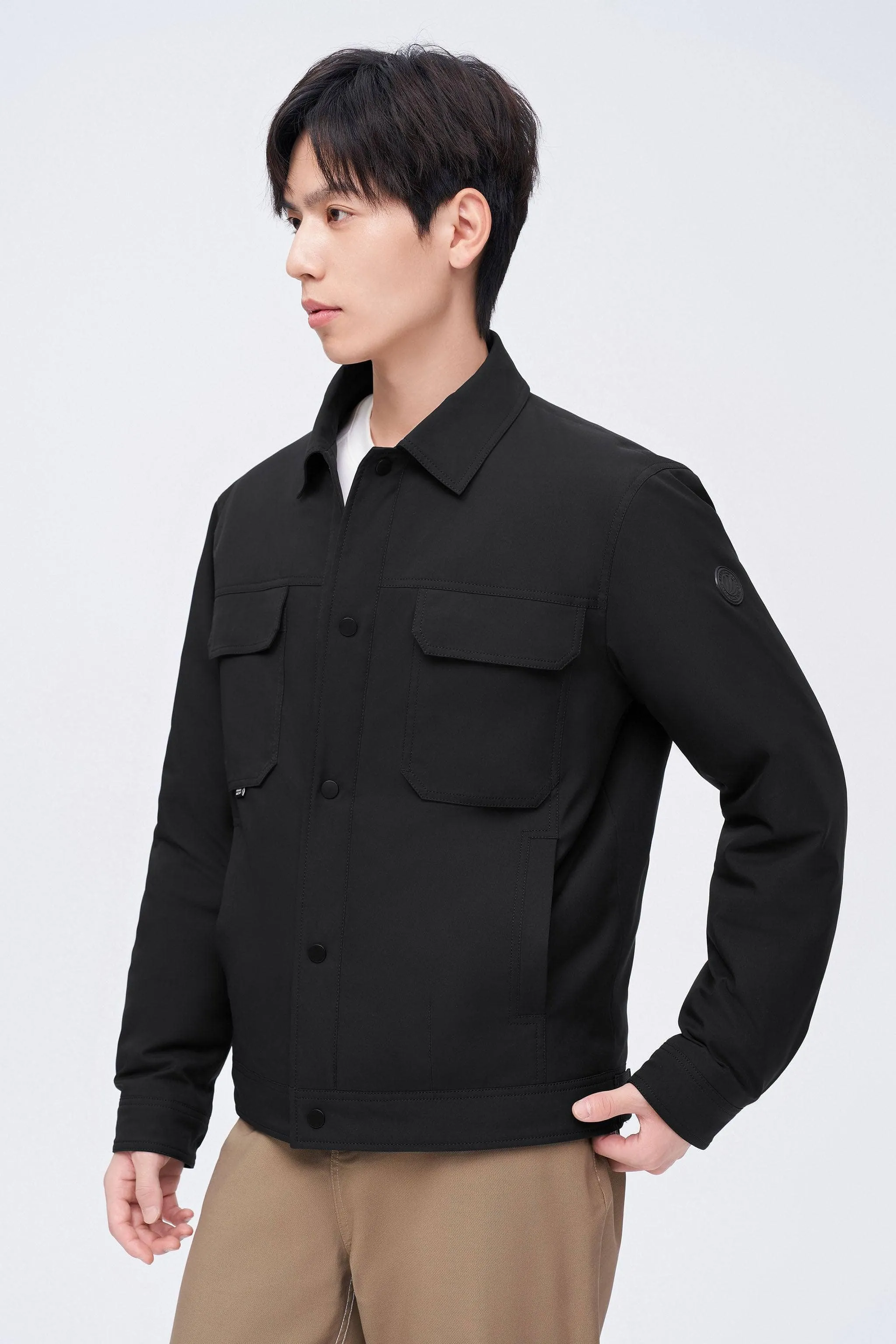 Men's Jacquard Fabric Down Jacket