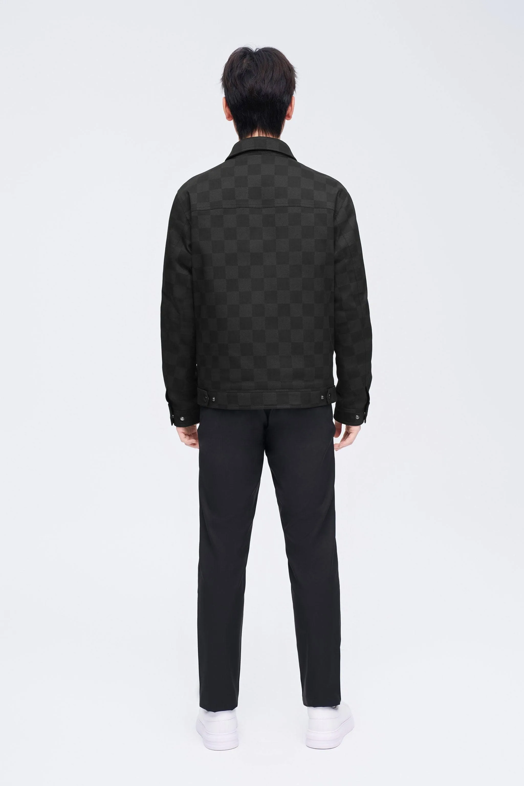 Men's Jacquard Fabric Down Jacket