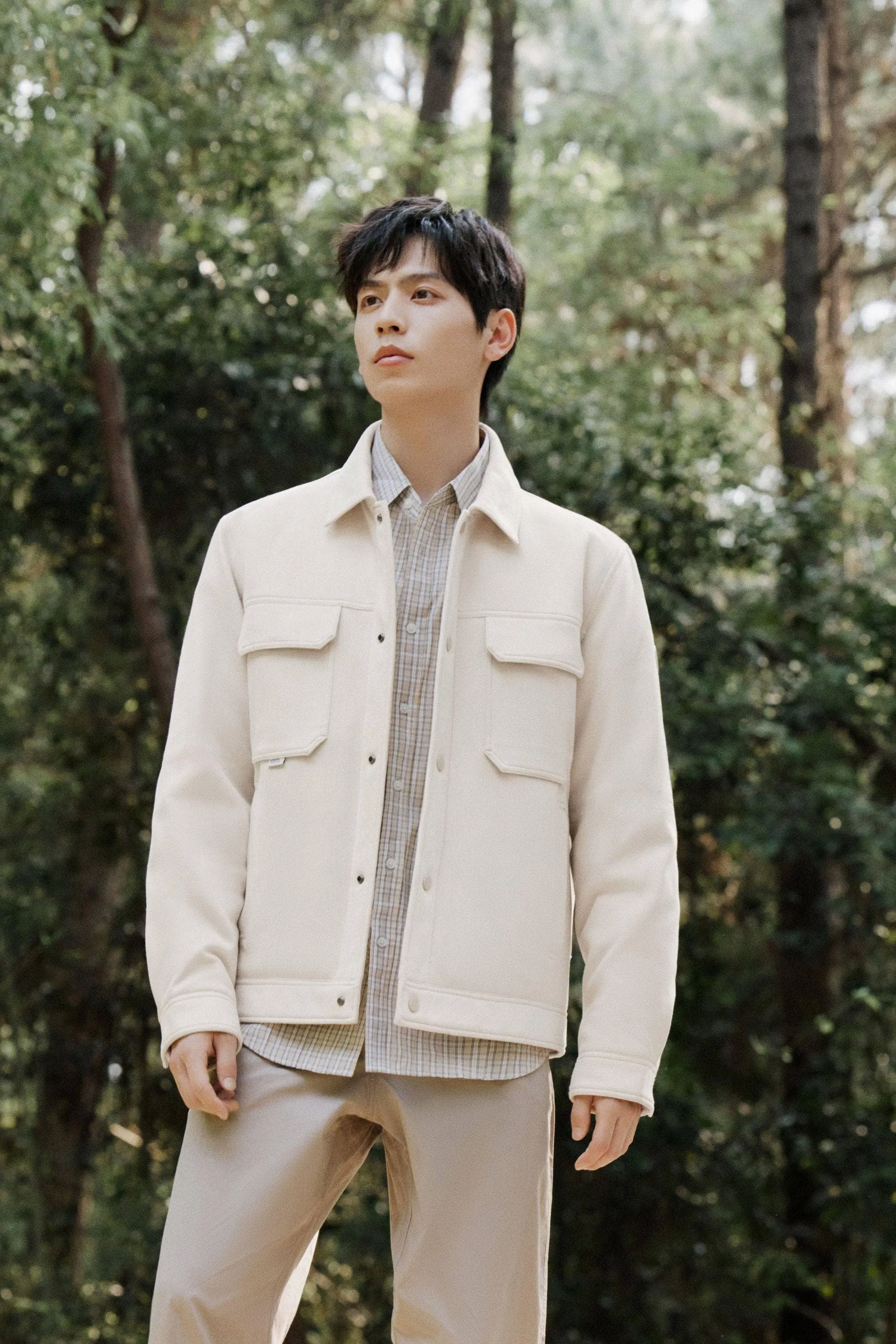 Men's Jacquard Fabric Down Jacket