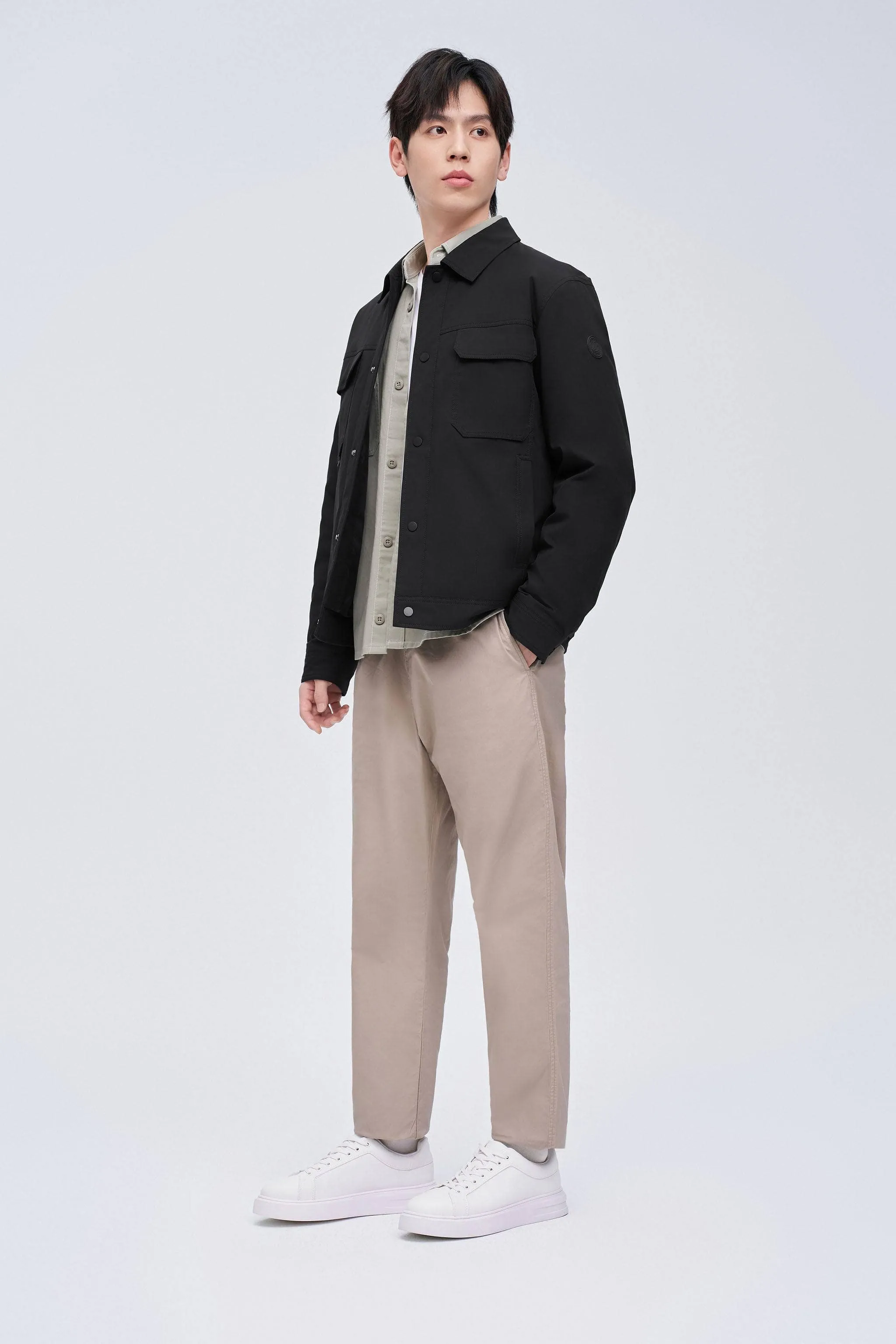 Men's Jacquard Fabric Down Jacket