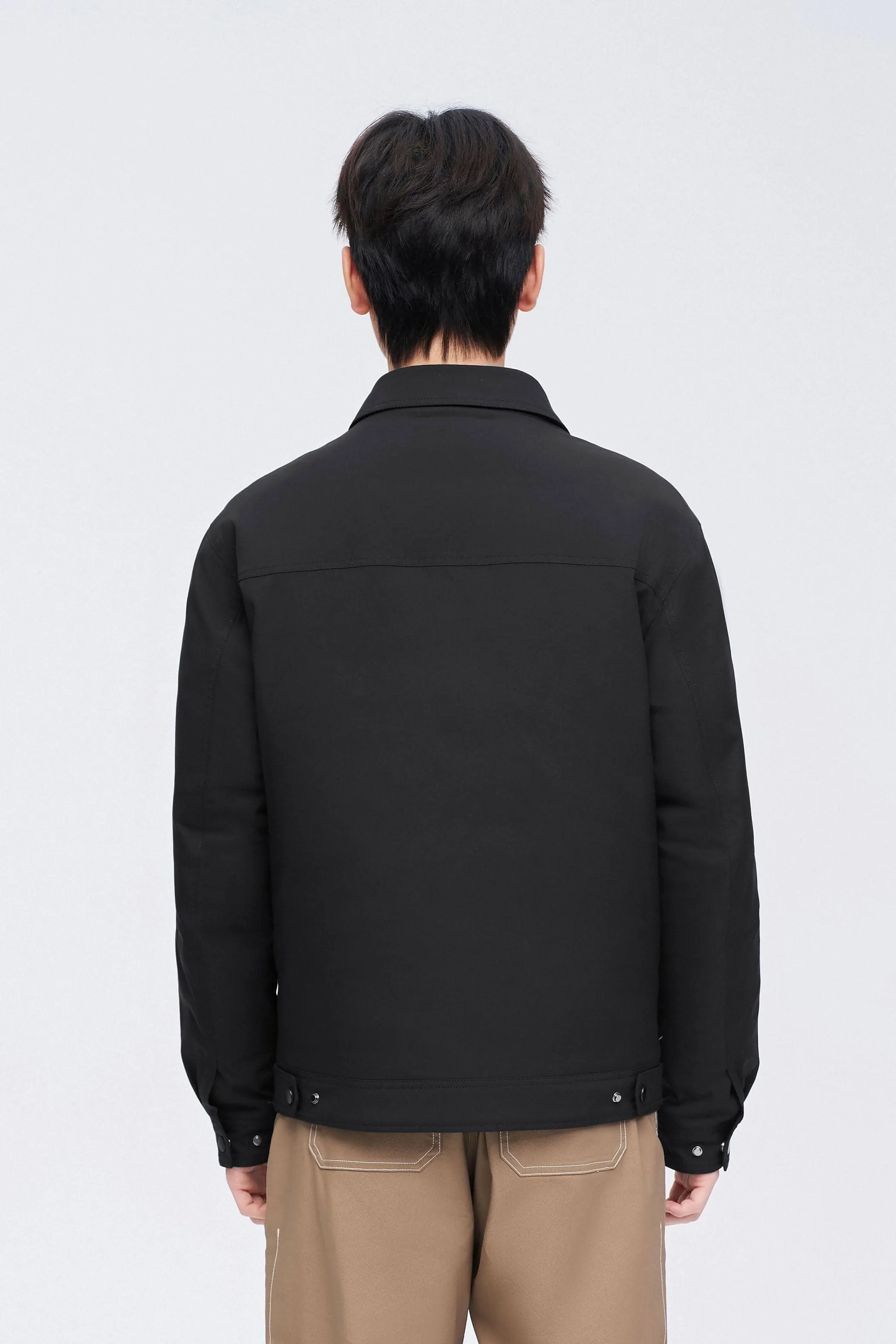 Men's Jacquard Fabric Down Jacket