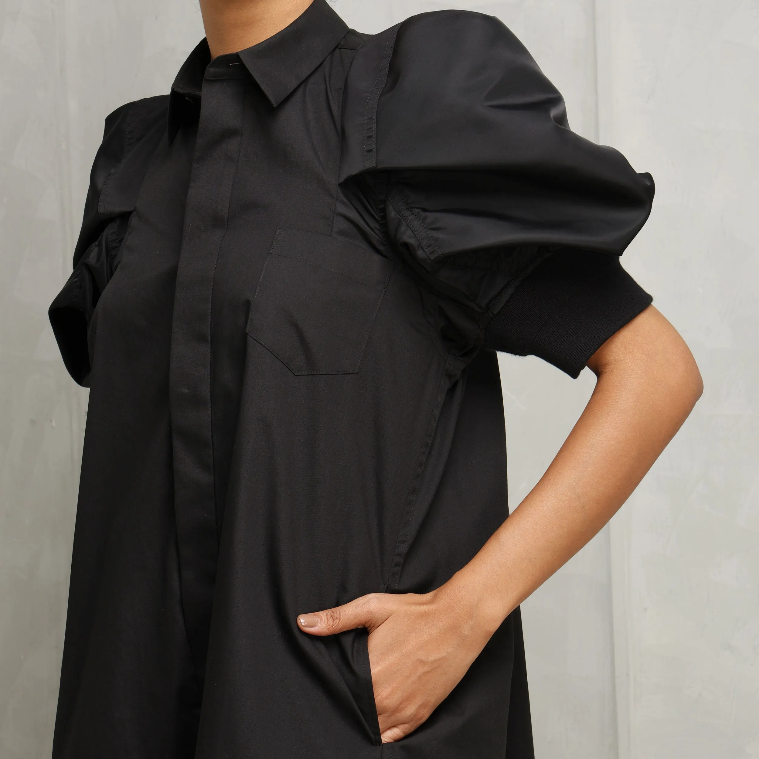 Poplin Twill Shirt Dress