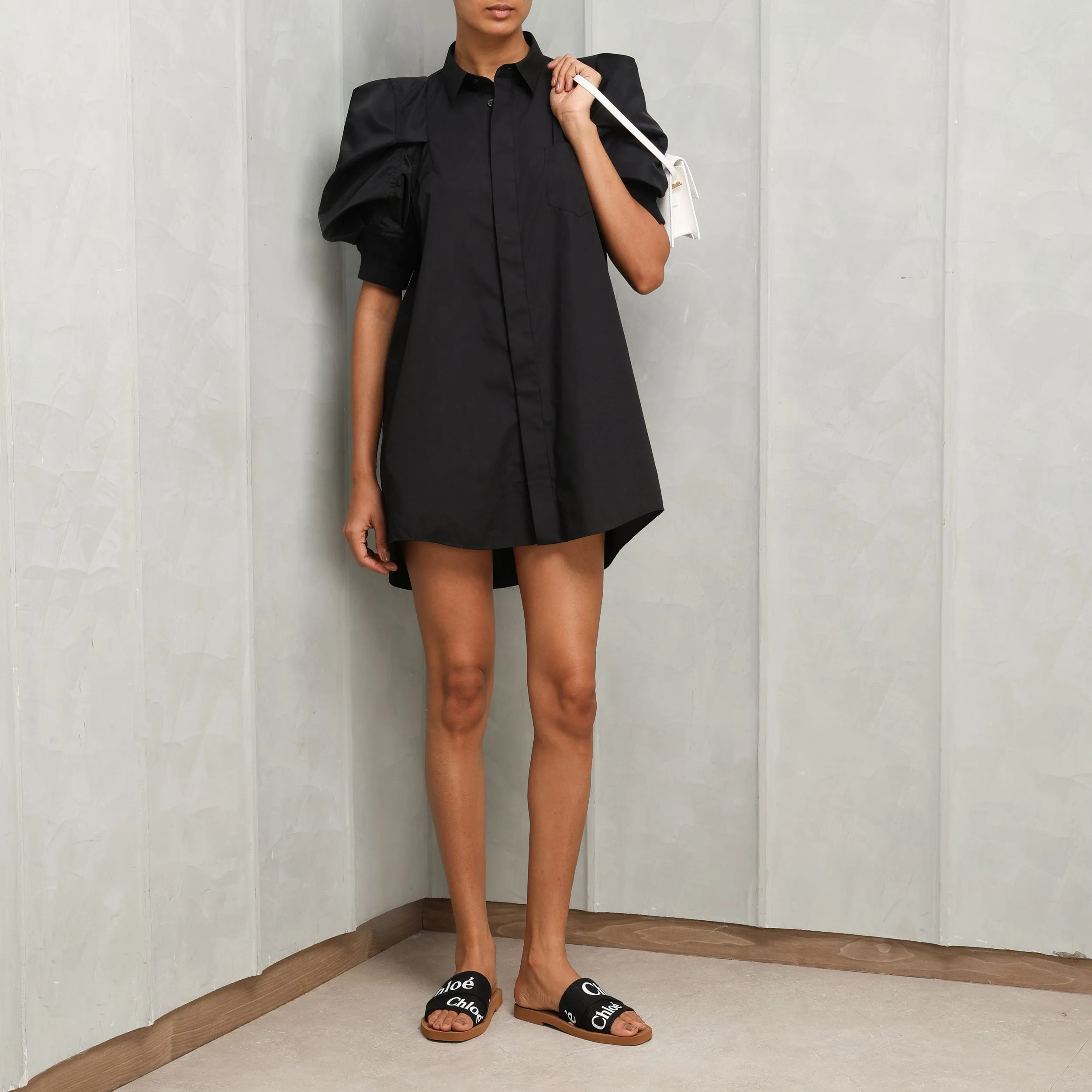 Poplin Twill Shirt Dress