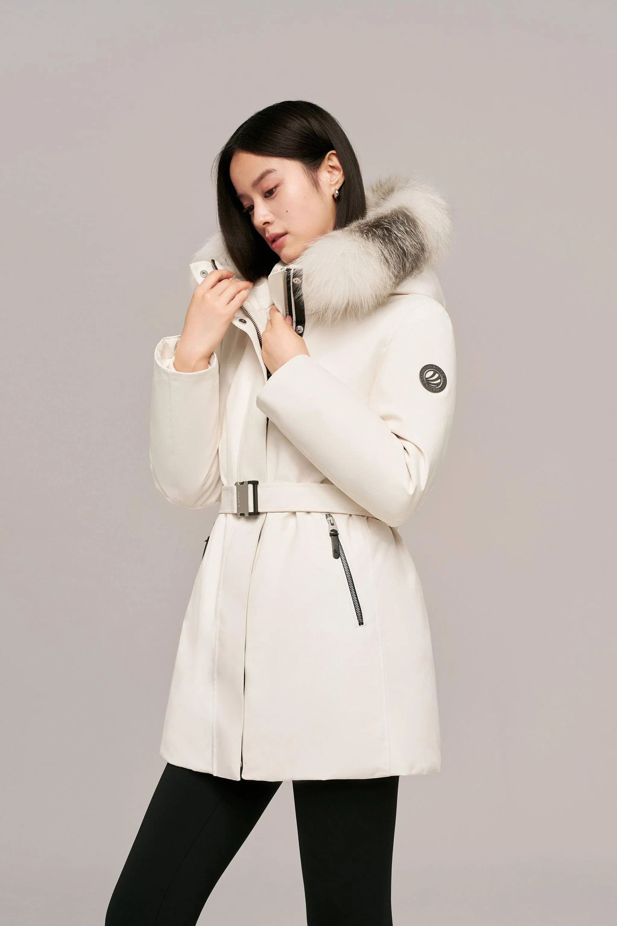 Premium Business Women??s Mid-length Goose Down Coat