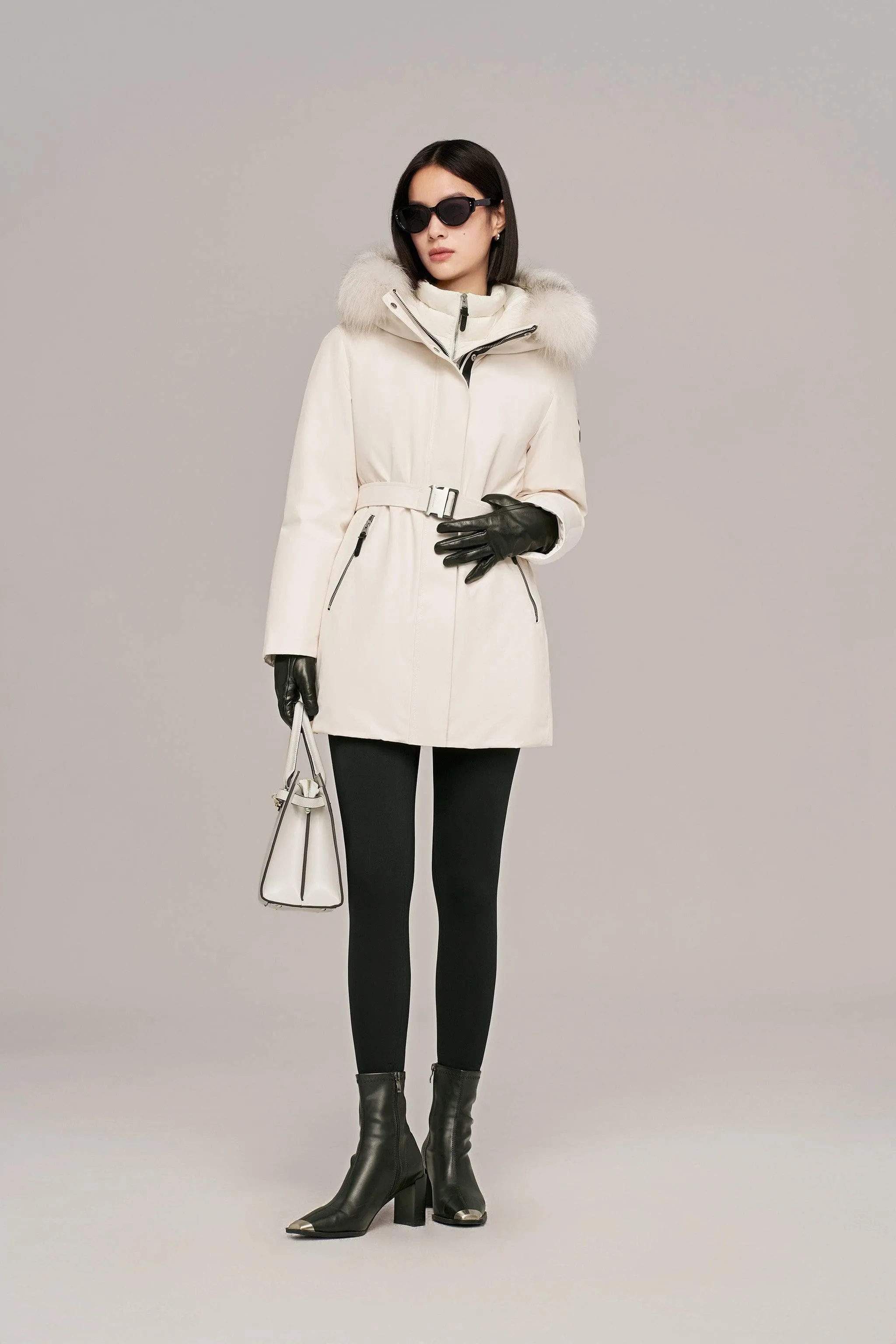 Premium Business Women??s Mid-length Goose Down Coat