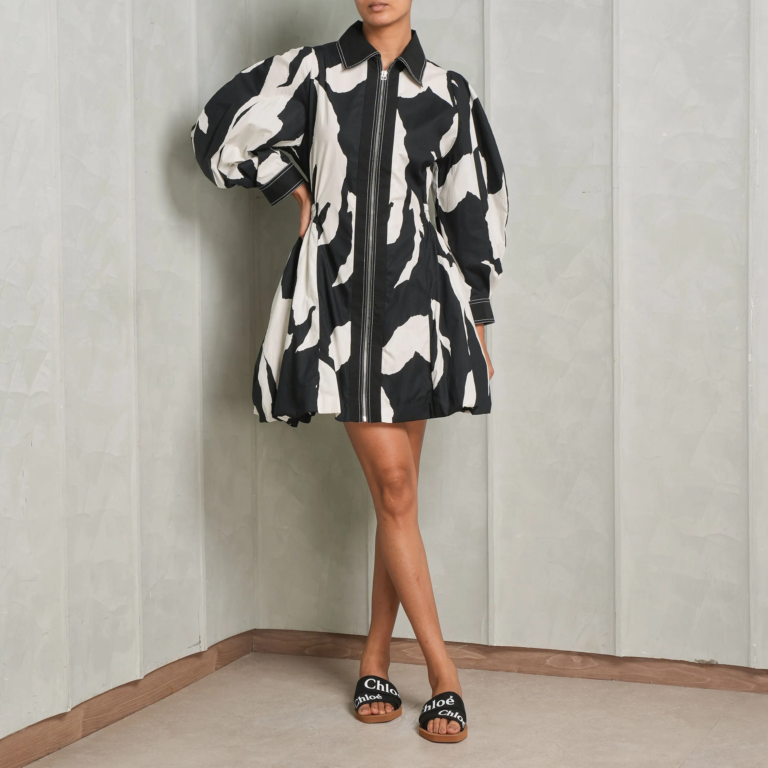 Stream Bubble Hem Dress
