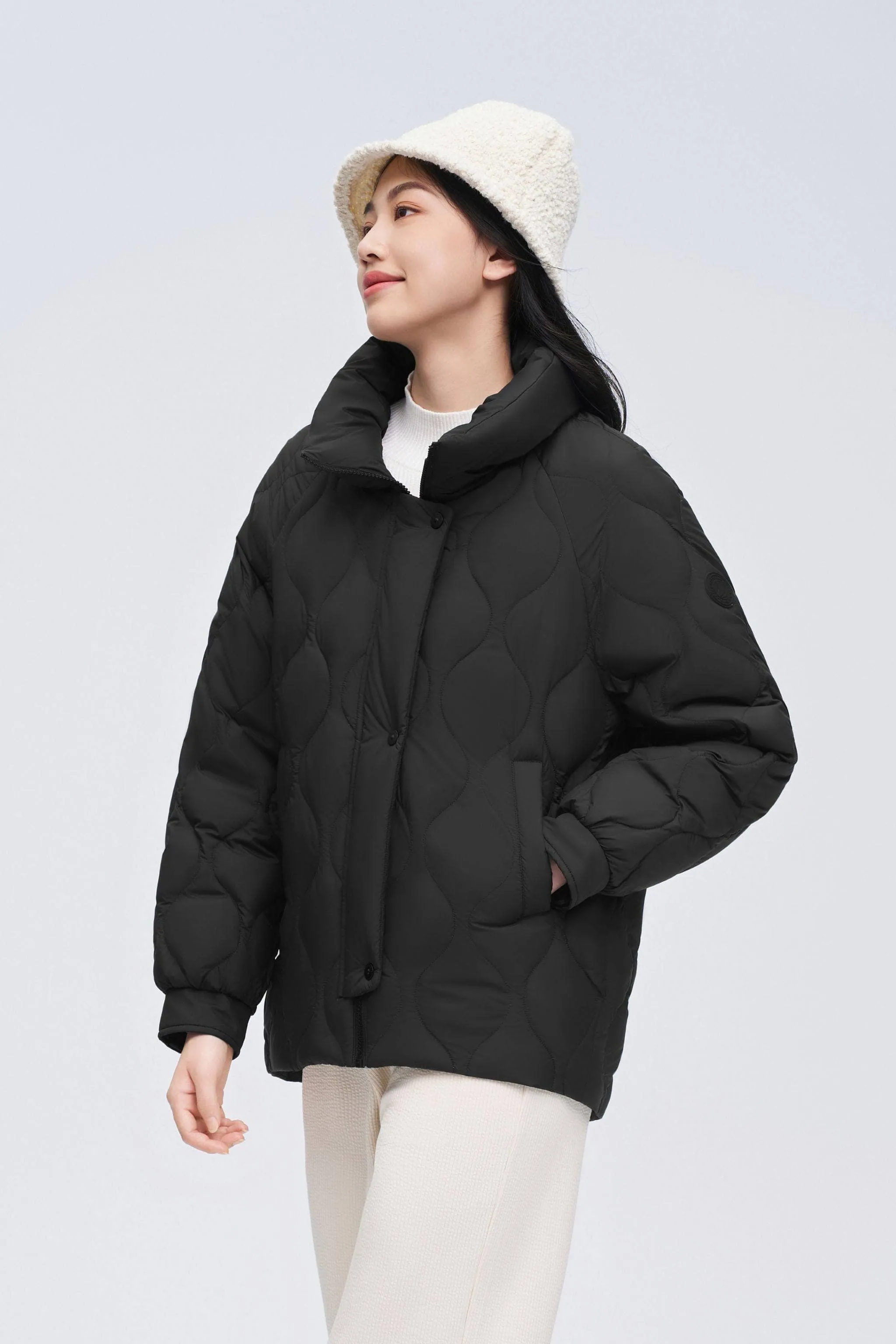 Women's Contrast Piping Weightless Down Jacket