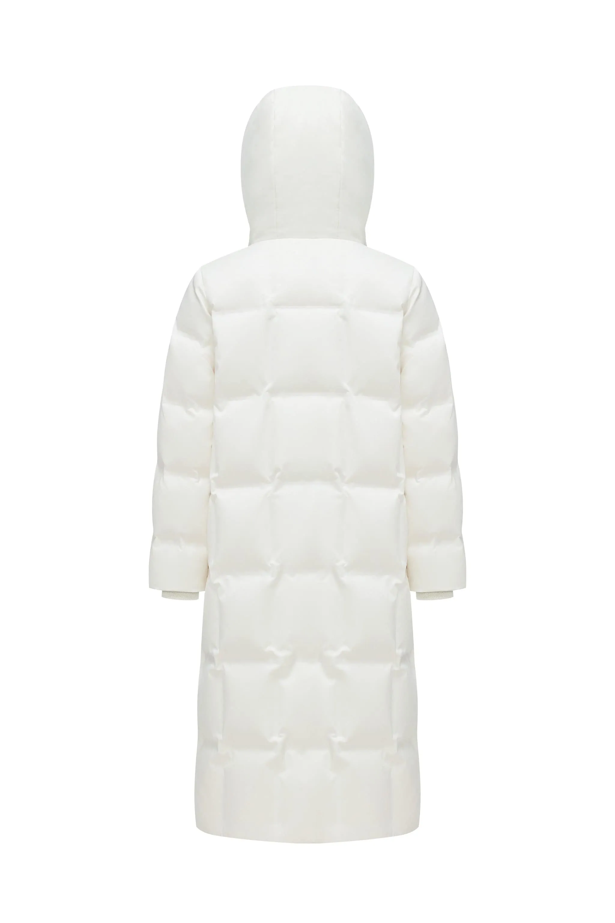 Women's Diamond Quilt Full Length Goose Down Coat