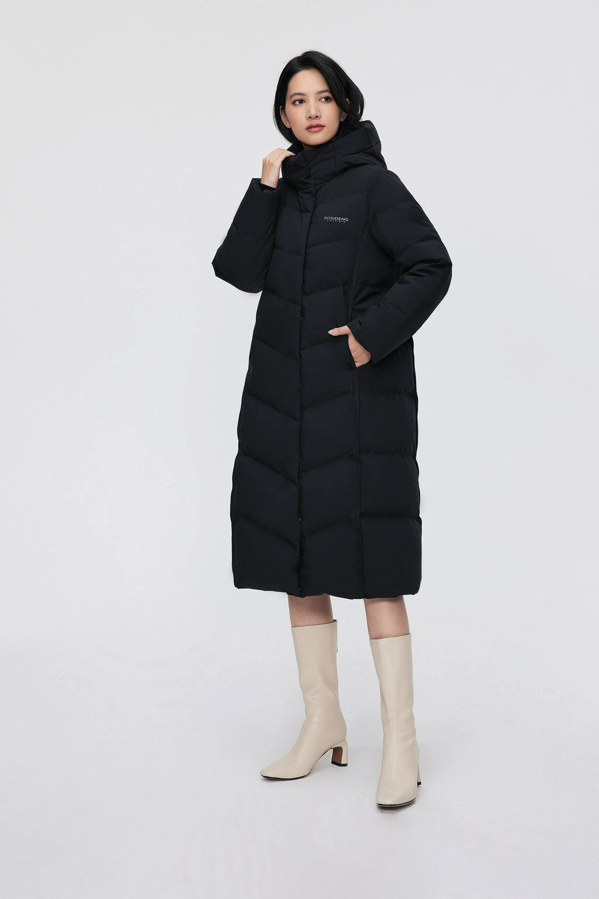 Women's full length down coat 5176