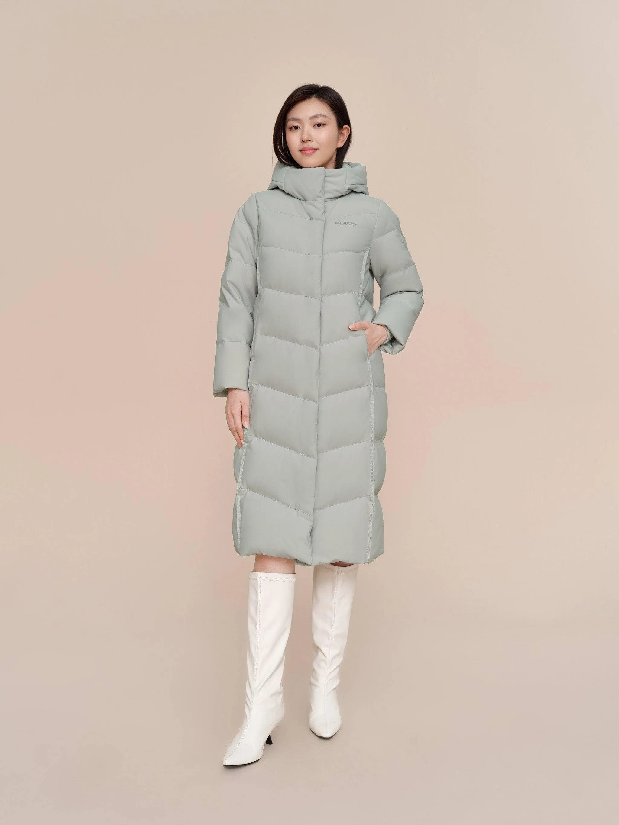 Women's full length down coat 5176