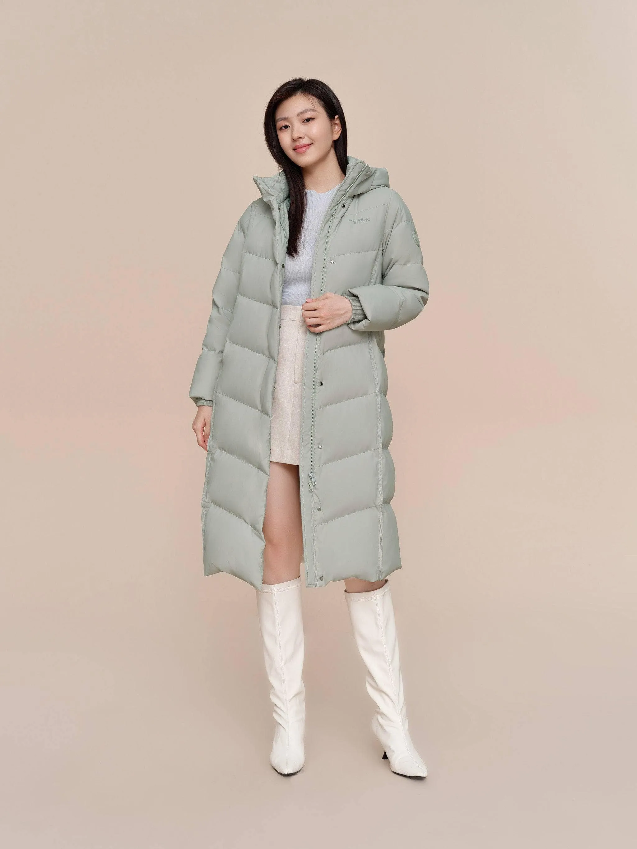 Women's full length down coat 5176