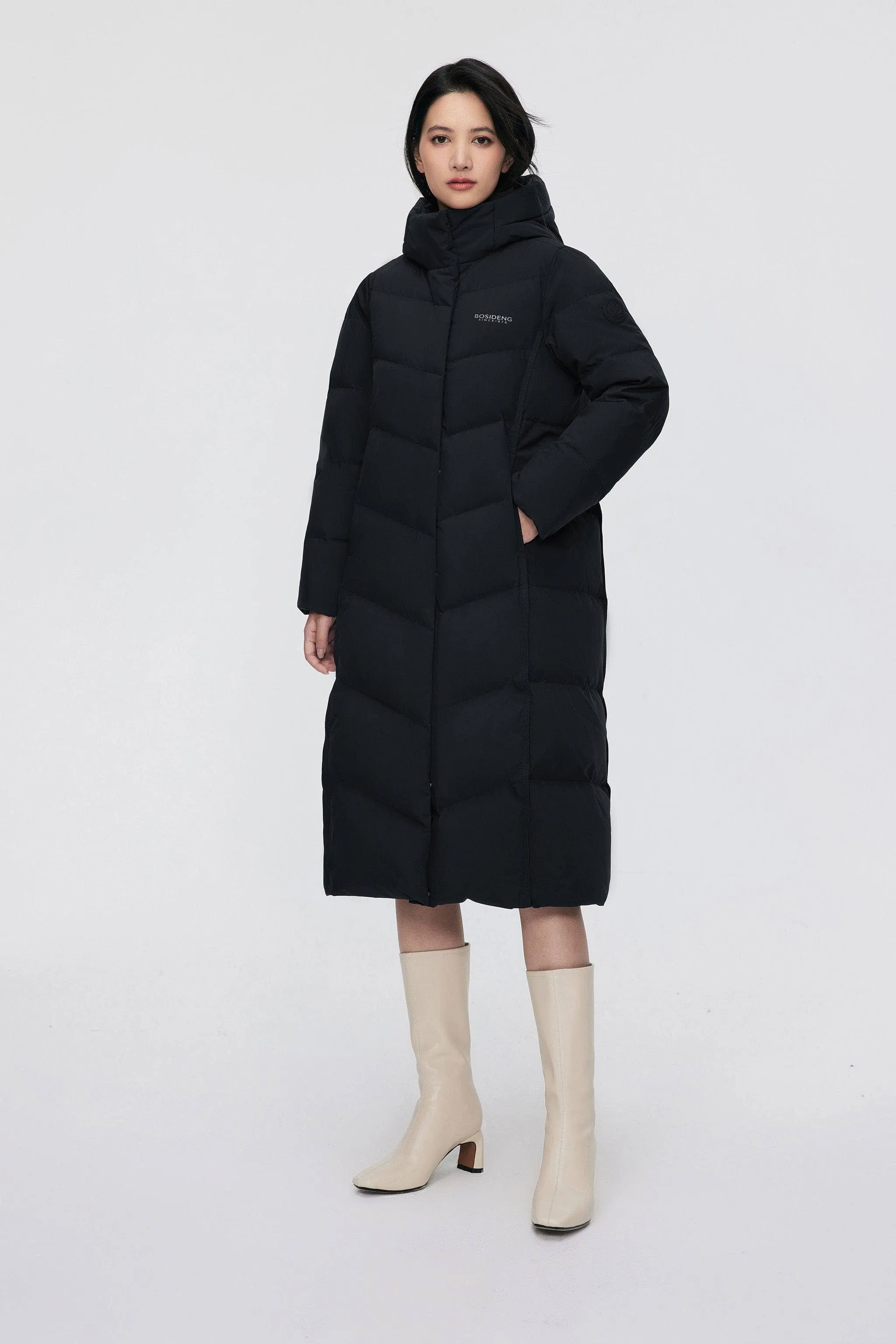 Women's full length down coat 5176