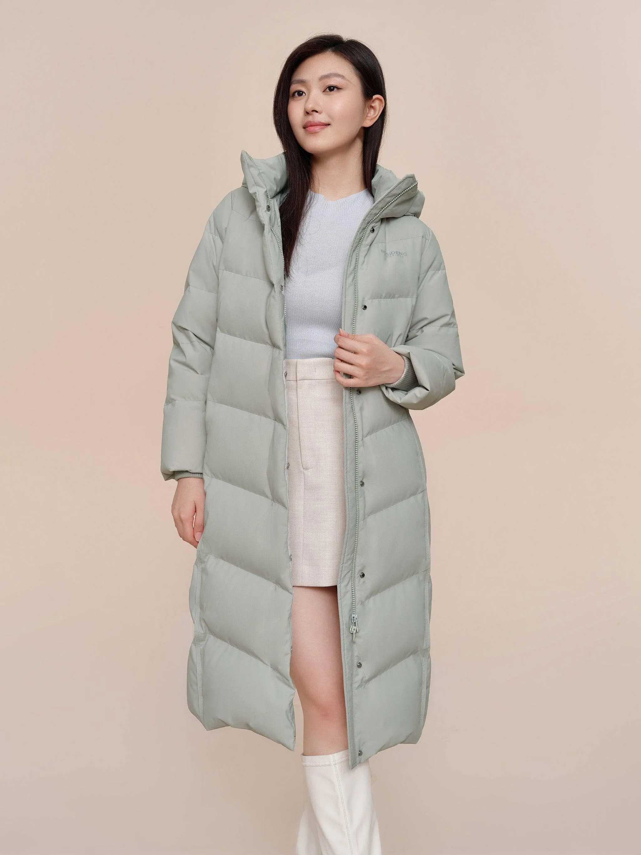 Women's full length down coat 5176