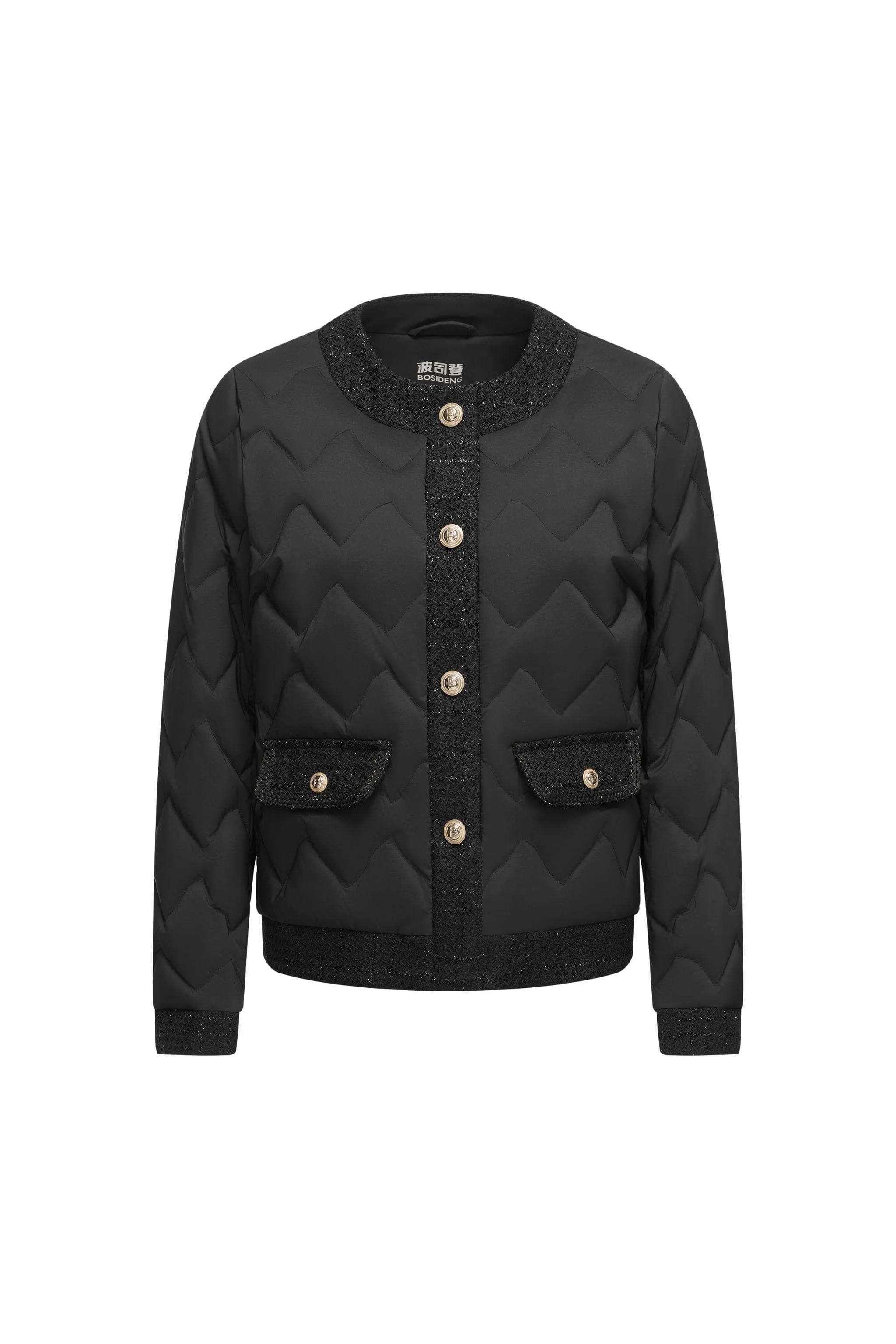 Women's Goose Down Houndstooth Jacket