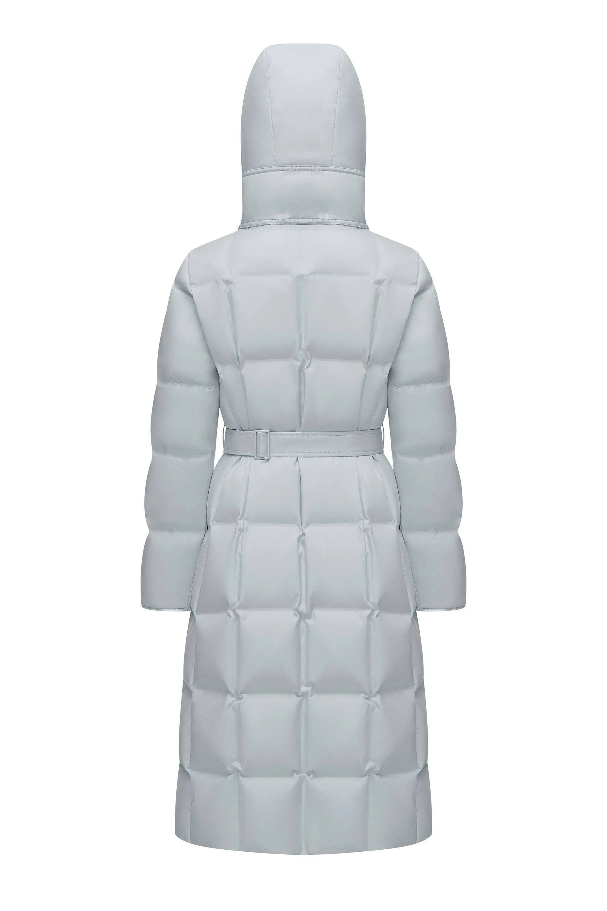 Women's Patterned Long Goose Down Coat
