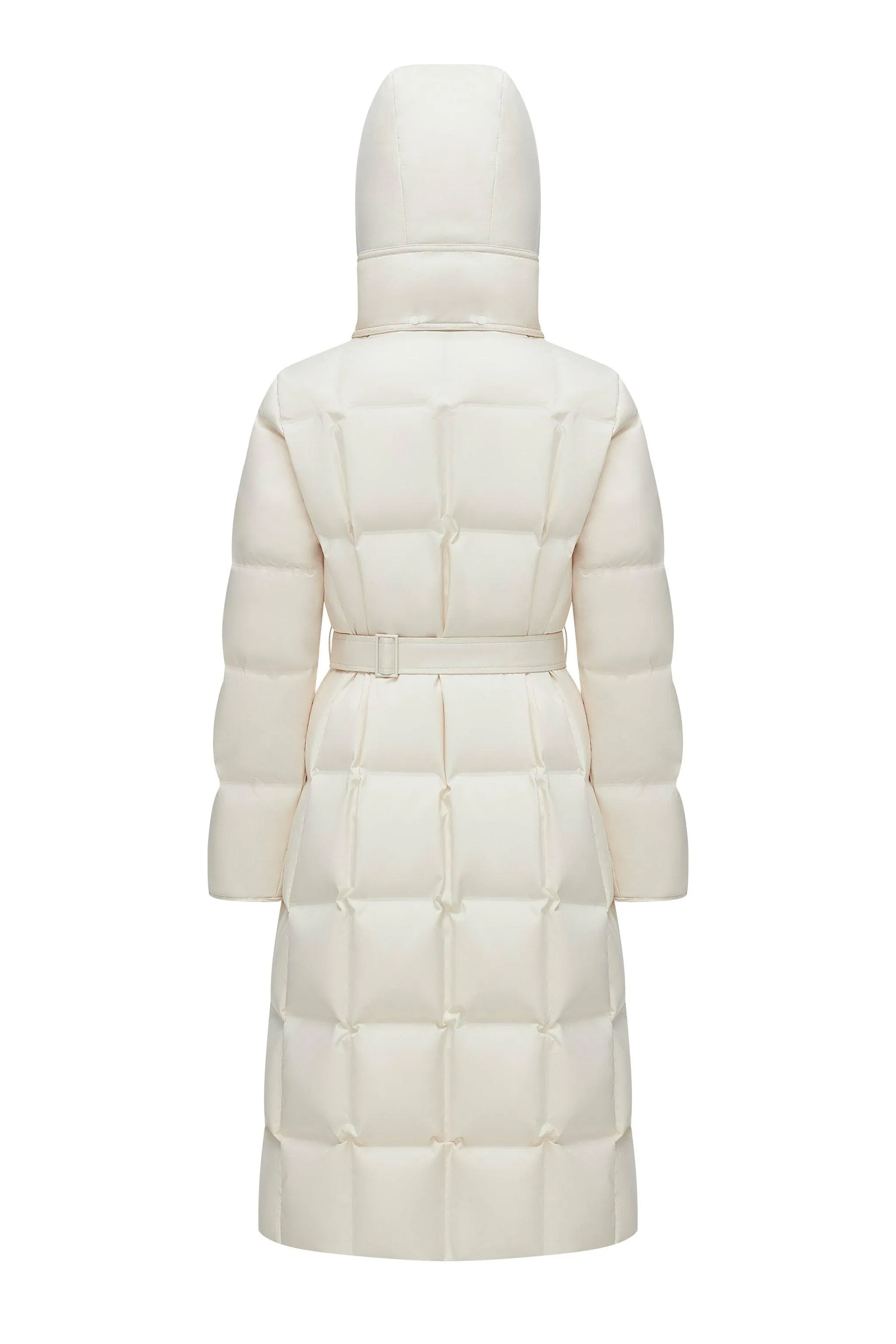 Women's Patterned Long Goose Down Coat