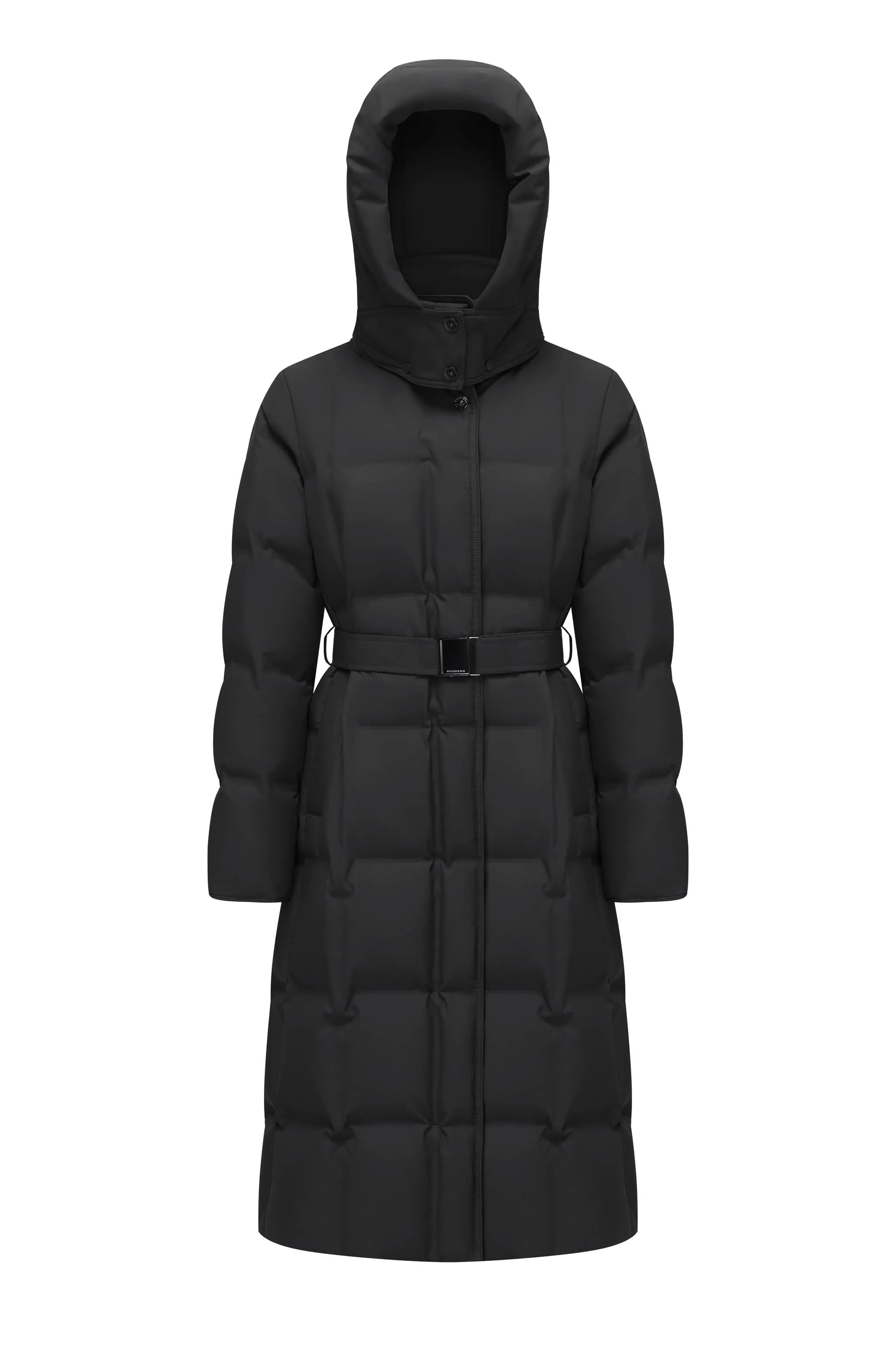 Women's Patterned Long Goose Down Coat